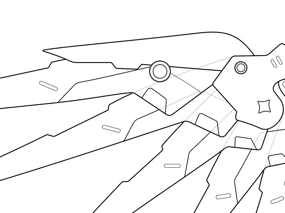 Mercy Wings (Dr. Ziegler skin) Overwatch- Blueprint Download