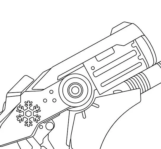 Mercy Gun (Snow Angel skin) Overwatch- Blueprint Download