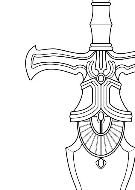 Ike's Sword from Fire Emblem- Blueprint Download