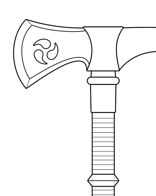 Edelgard's Axe from Fire Emblem- Blueprint Download