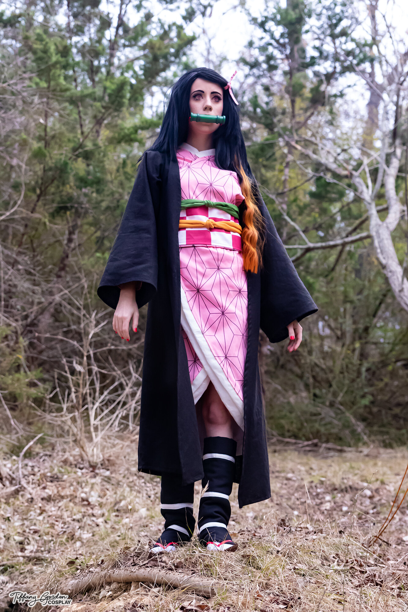 Nezuko cosplay from Demon Slayer by Tiffany Gordon Cosplay
