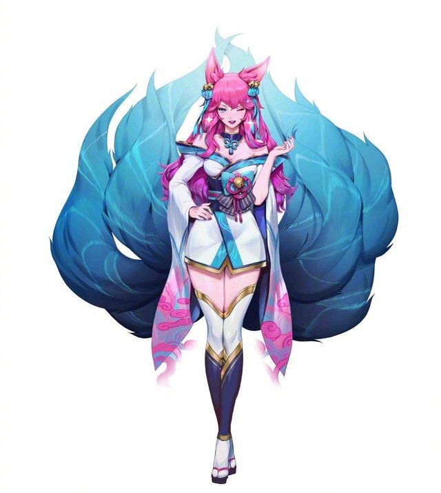 Spirit Blossom Ahri Reference Image from League of Legends