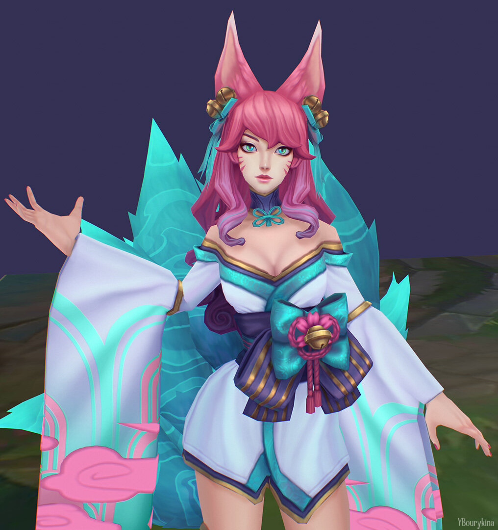 Spirit Blossom Ahri Reference Image from League of Legends