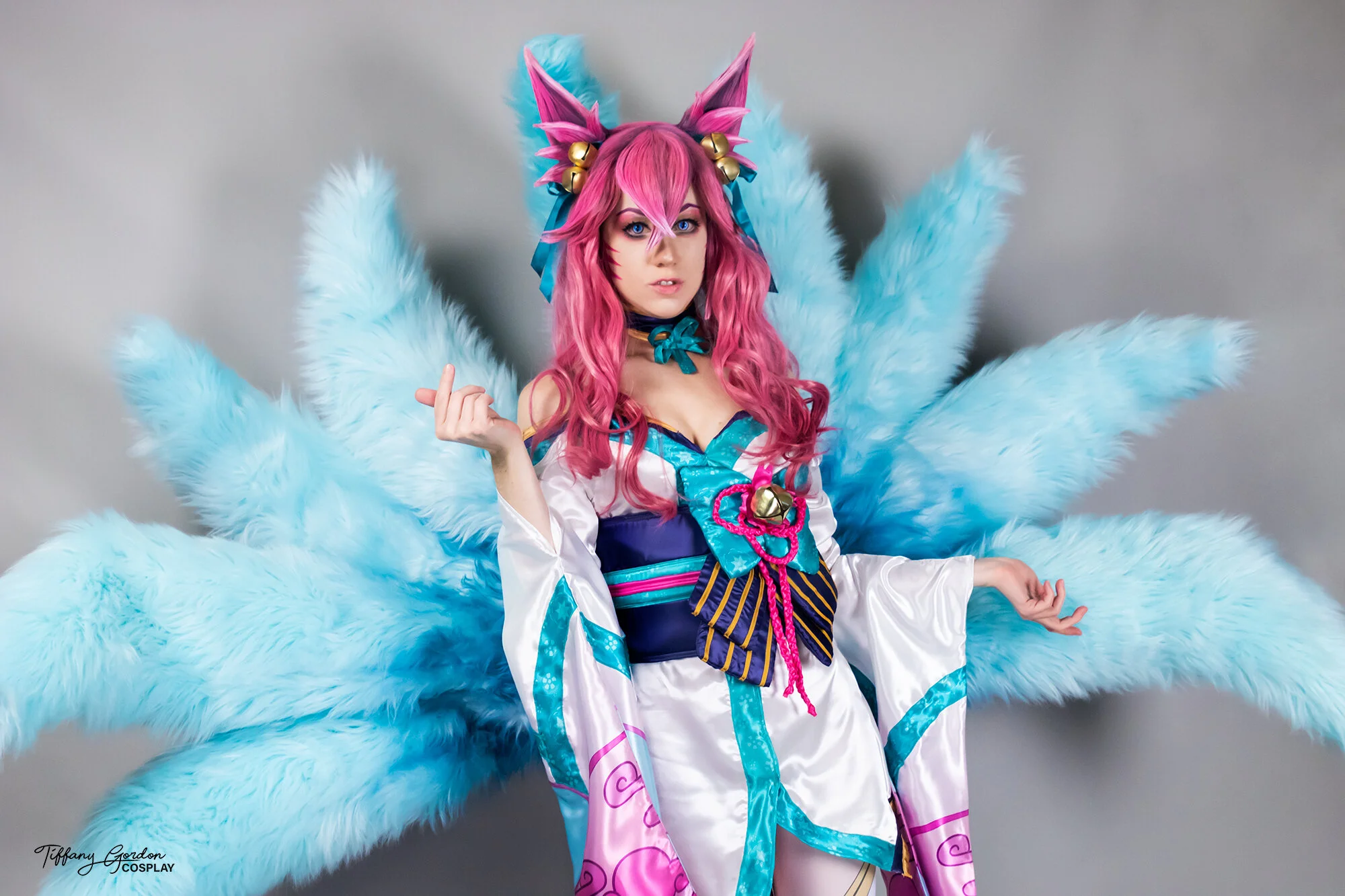 Spirit Blossom Ahri Cosplay from League of Legends by Tiffany Gordon Cosplay