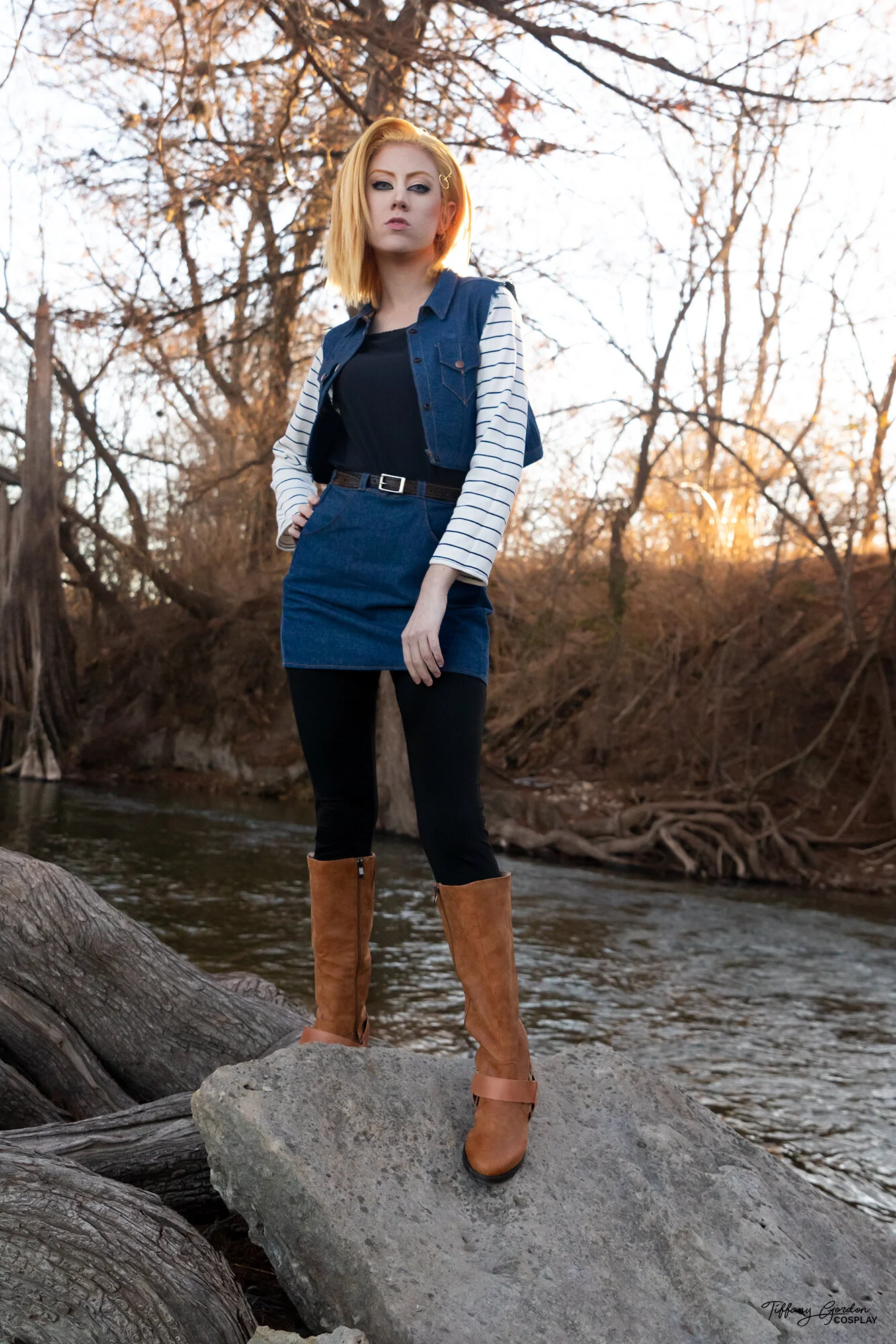Android 18 cosplay from Dragon Ball by Tiffany Gordon Cosplay