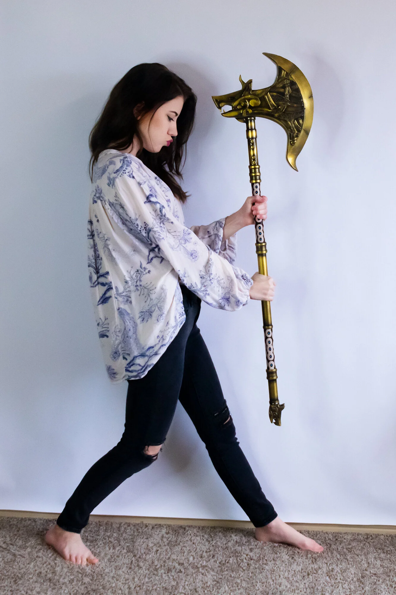 Sepulcher Axe from Assassin's Creed Valhalla by Tiffany Gordon Cosplay