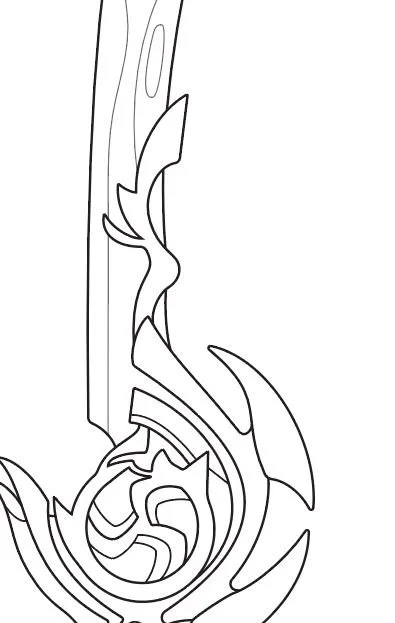 (Polearm) Engulfing Lightning from Genshin Impact- Blueprint Download