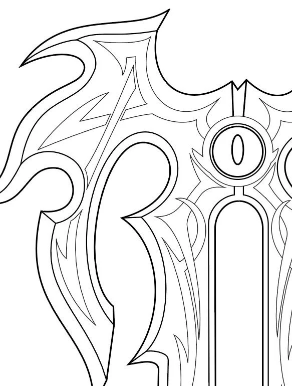 Keyblade (Gazing Eye/ No Name) from Kingdom Hearts- Blueprint Download
