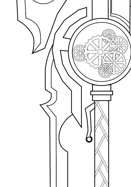 Qrow Branwen's Harbinger (Sword Form) from RWBY- Blueprint Download