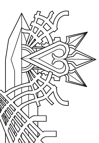 Keyblade (Ultima Weapon) from Kingdom Hearts- Blueprint Download