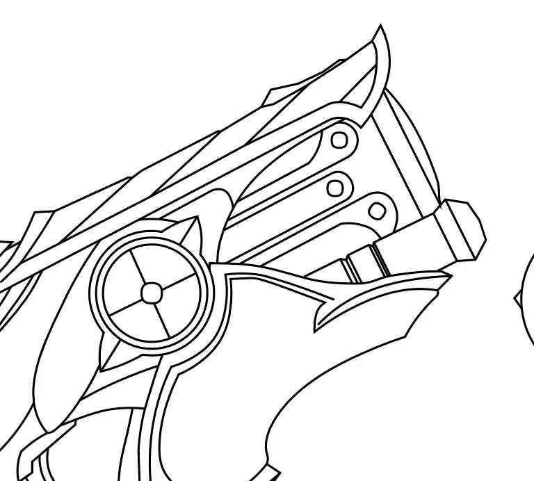 Mercy Gun (League- Knight skin) Overwatch- Blueprint Download