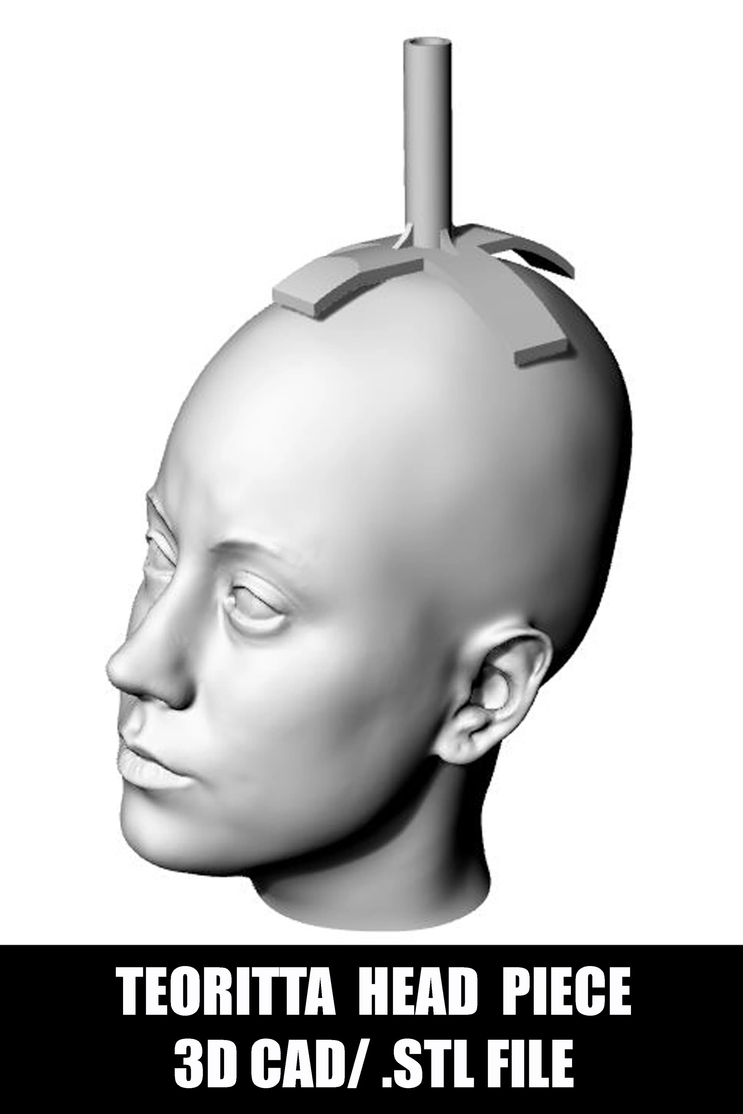 Teoritta's Head Piece from Sentenced to be a Hero- 3D CAD/ .stl File