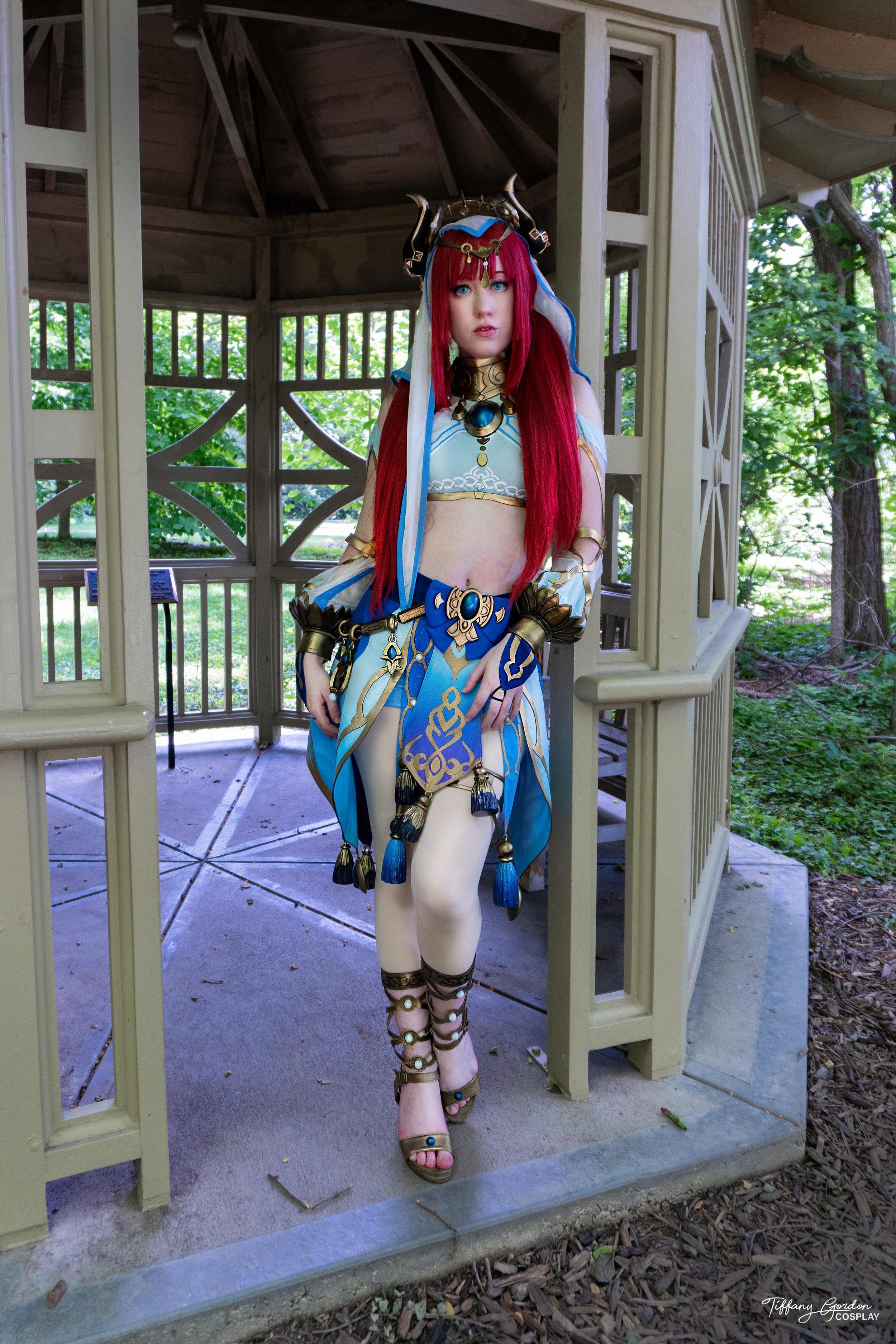 Nilou cosplay from Genshin Impact by Tiffany Gordon Cosplay