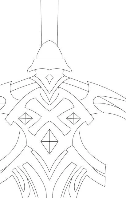 Magik's Sword (Eldritch Armor skin) from Marvel Rivals- Blueprint Download