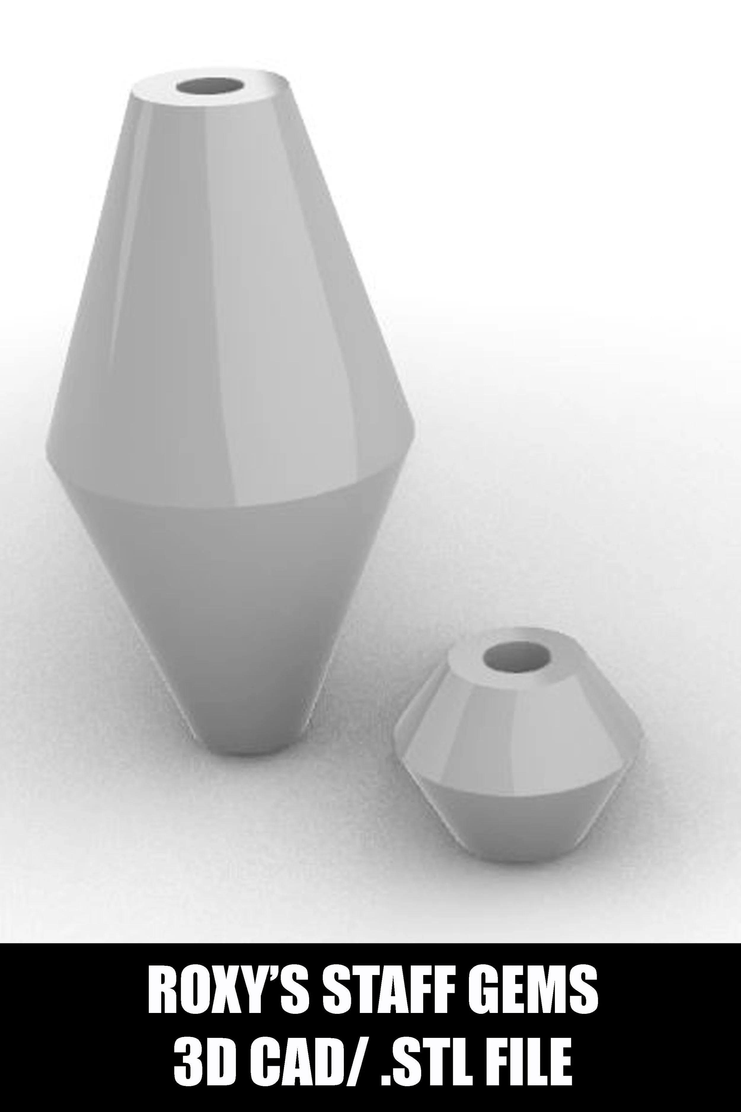 Roxy's Staff Gems from Mushoku Tensei Jobless Reincarnation- 3D CAD/ .stl File