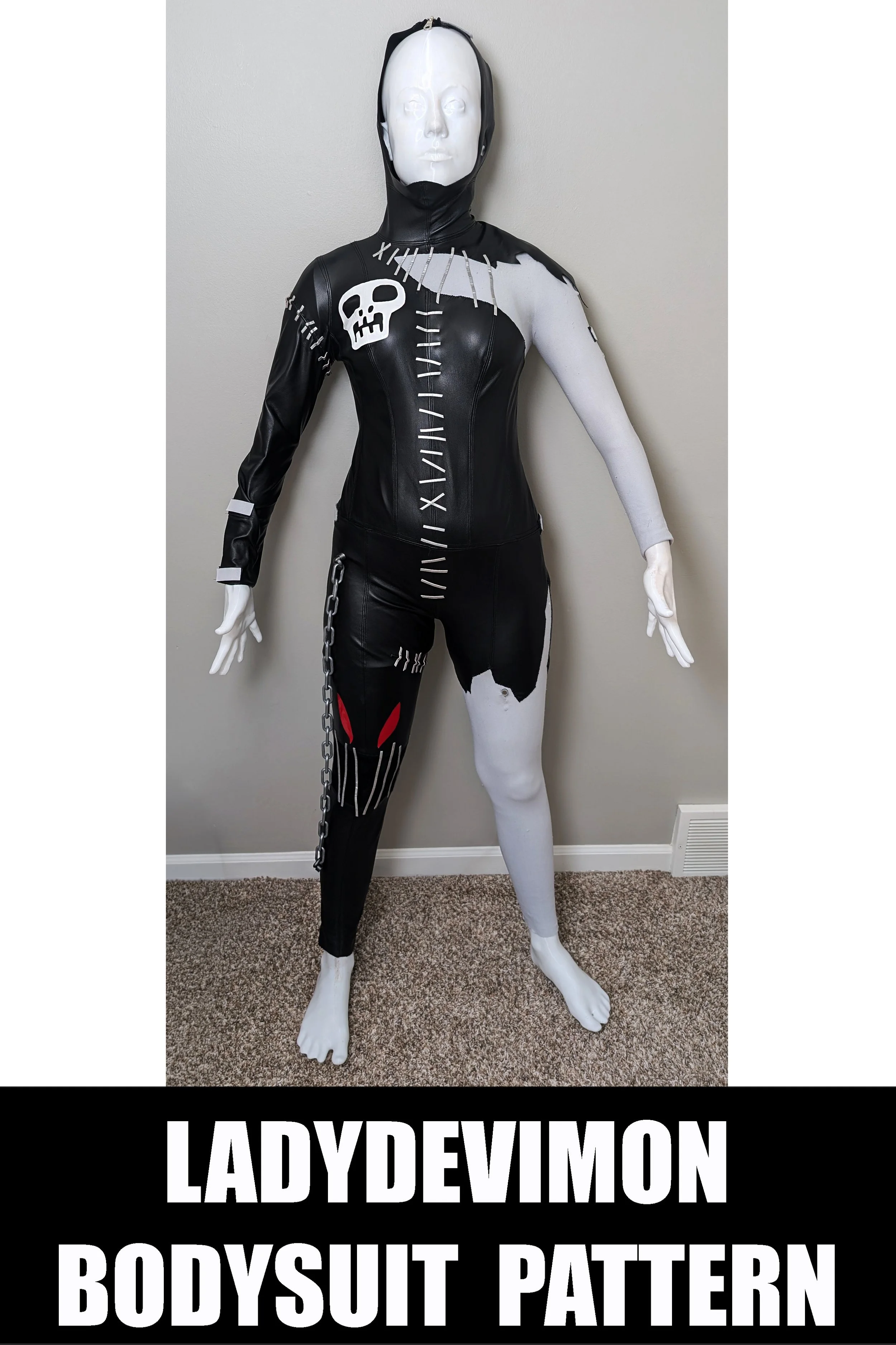 LadyDevimon's Bodysuit (Size S/M) from Digimon- Pattern Download