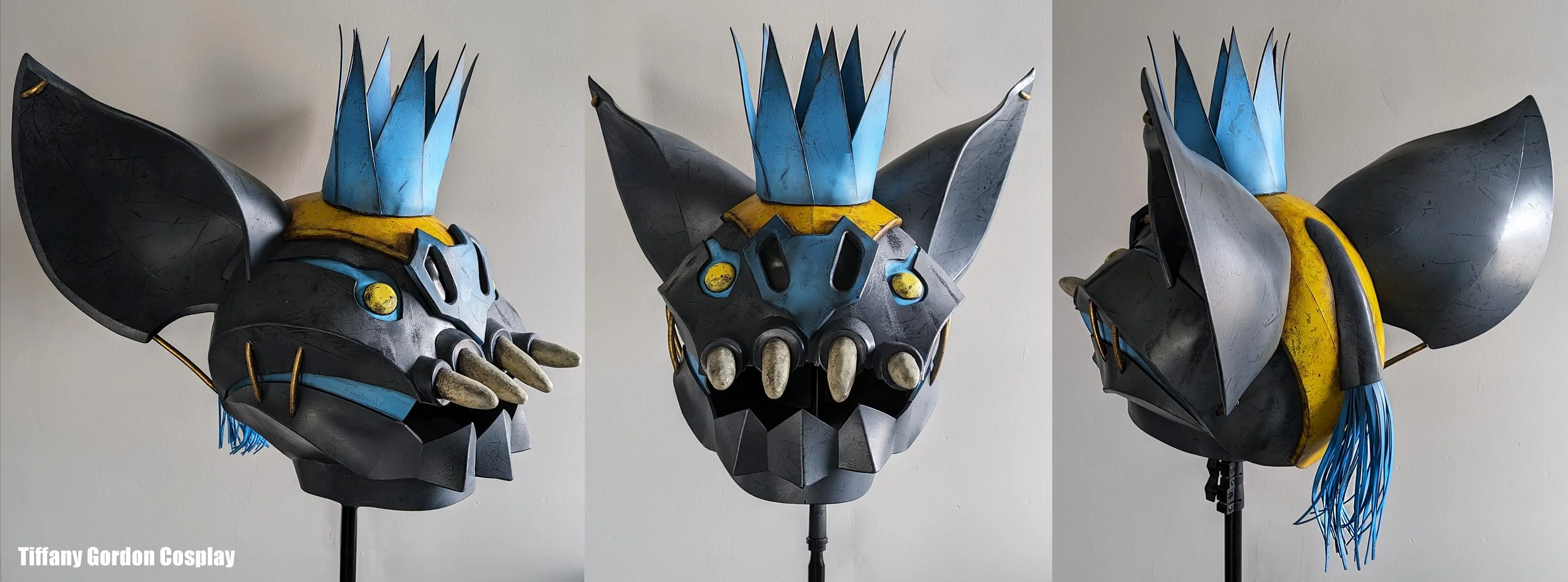 Glowing Scorchbeast Queen Mask from Fallout 76 by Tiffany Gordon Cosplay