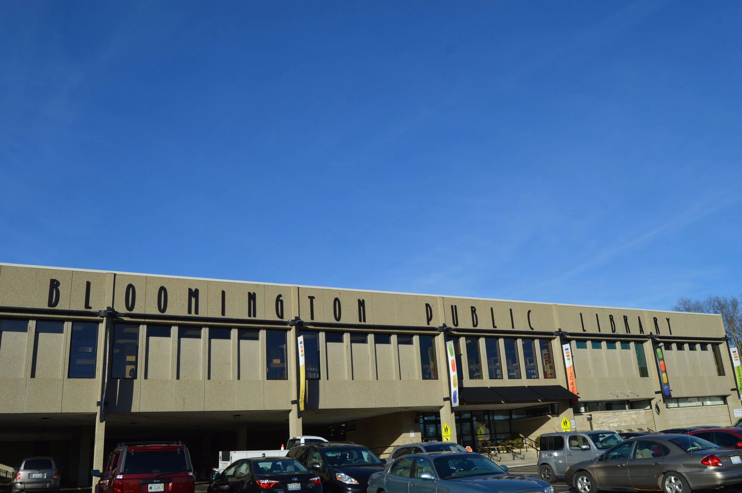 The Bloomington Public Library is located just 1/4 a mile away from the core of Downtown Bloomington. (Christian Prenzler for AdaptBN)