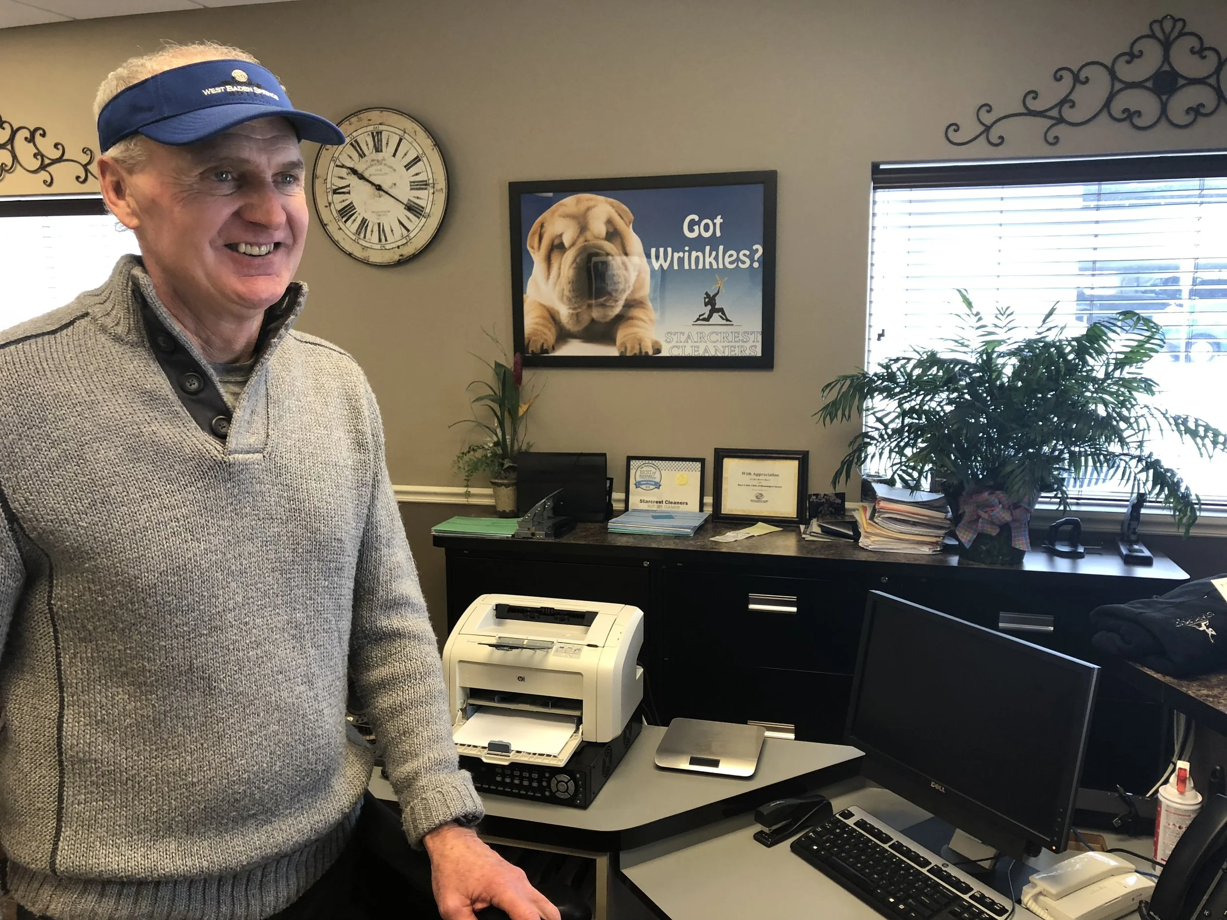 Leo Hermes, owner of Hermes Commercial Laundry Equipment, located at 205 S. Lee Street in Bloomington. (Image Credit Erik Prenzler)