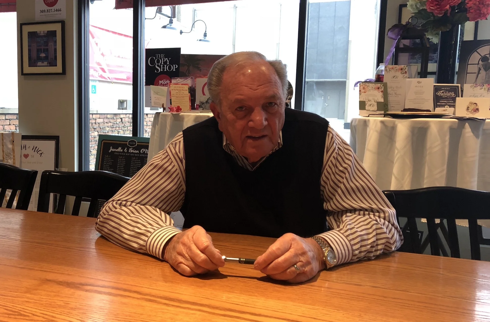 "I want to thank all of our wonderful customers," said The Copy Shop owner Bill Edwards.