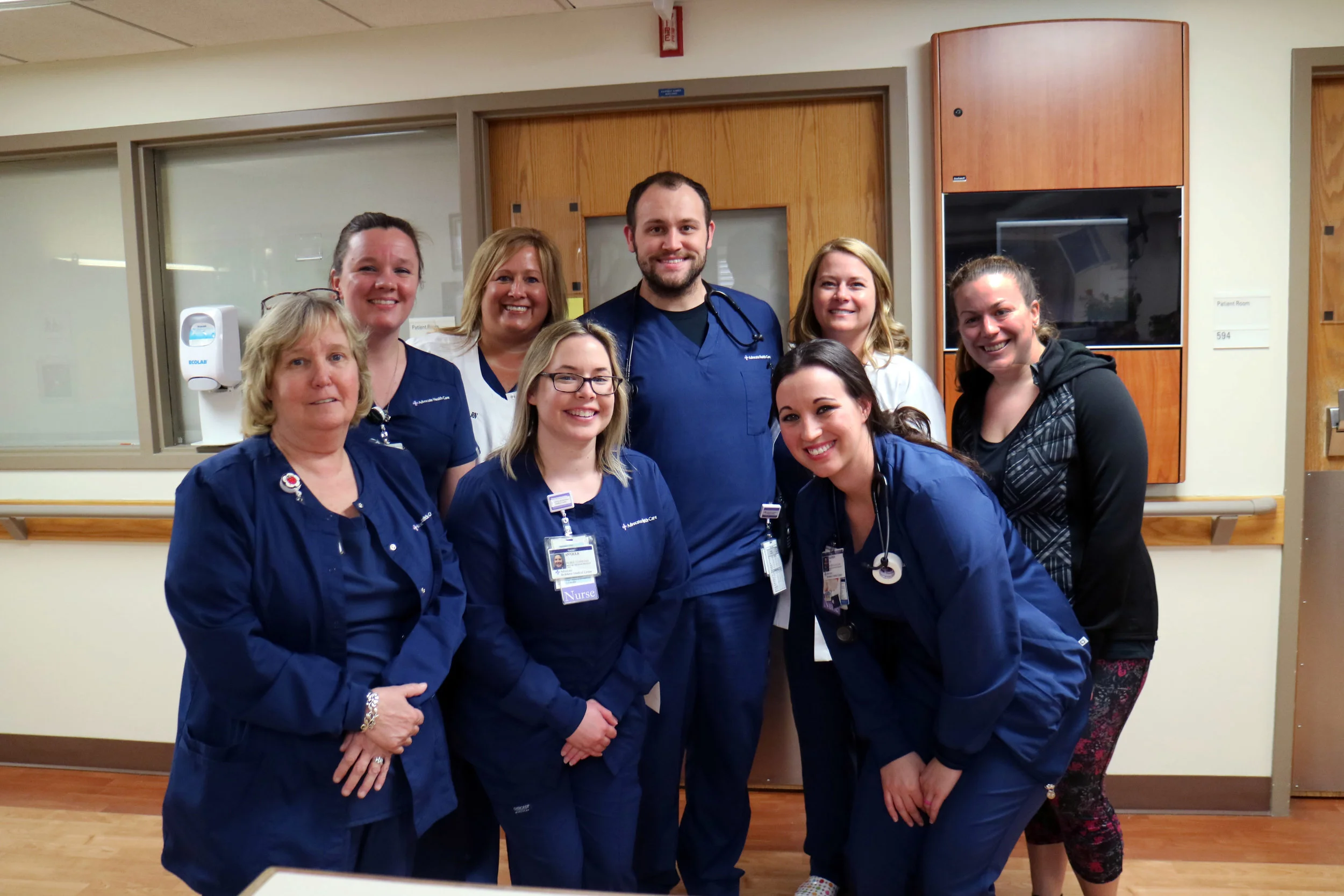 Normal's Advocate BroMenn Medical Center was named among the 2018 Best Places to Work in Healthcare by a leading industry magazine. Pictured: staff from the Medical-Oncology Specialty Unit at BroMenn. (Photo: Advocate BroMenn Medical Center)