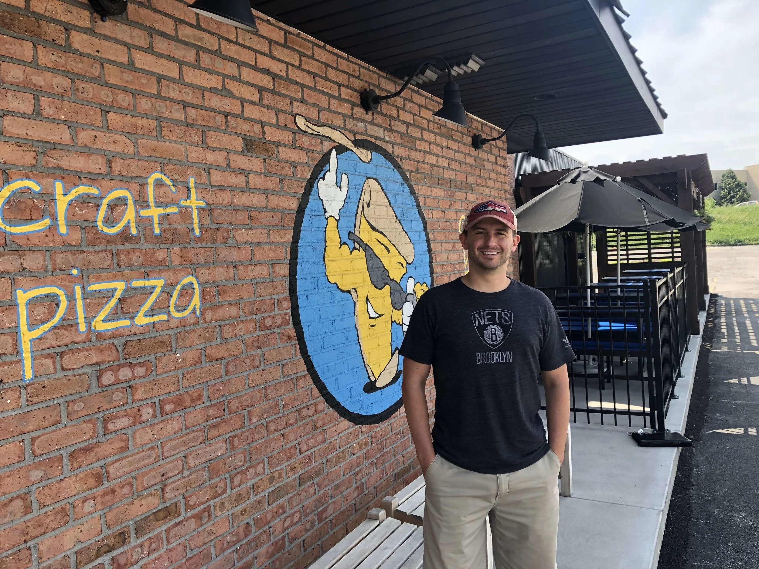 Flingers Pizza Pub Own Pat Fruin outside of their Vernon Avenue restaurant in Bloomington. (Photo: Erik Prenzler/AdaptBN)