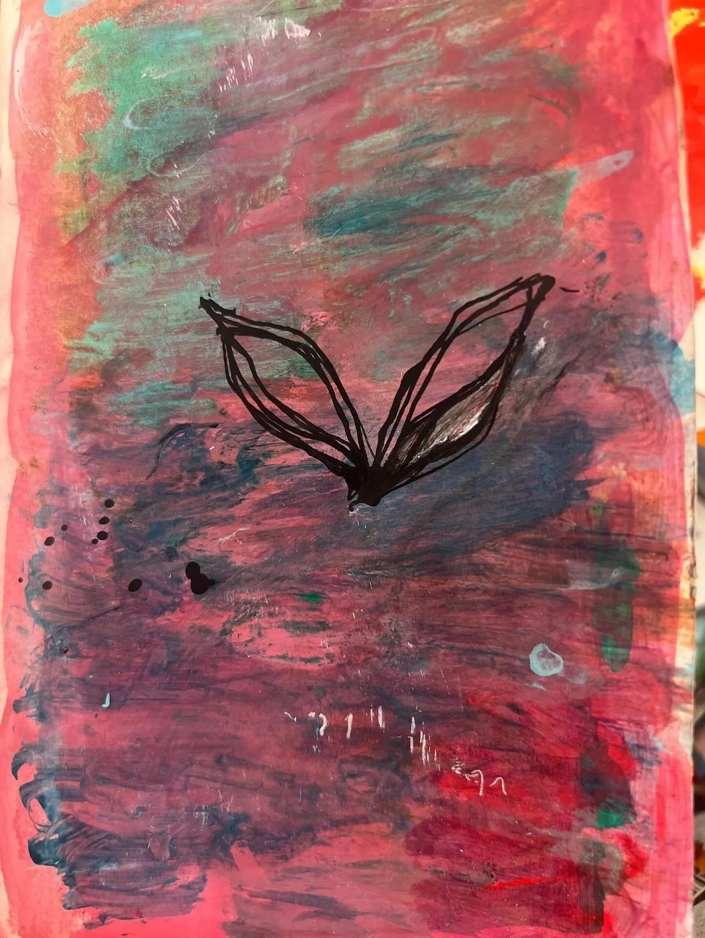 Art class sketchbook