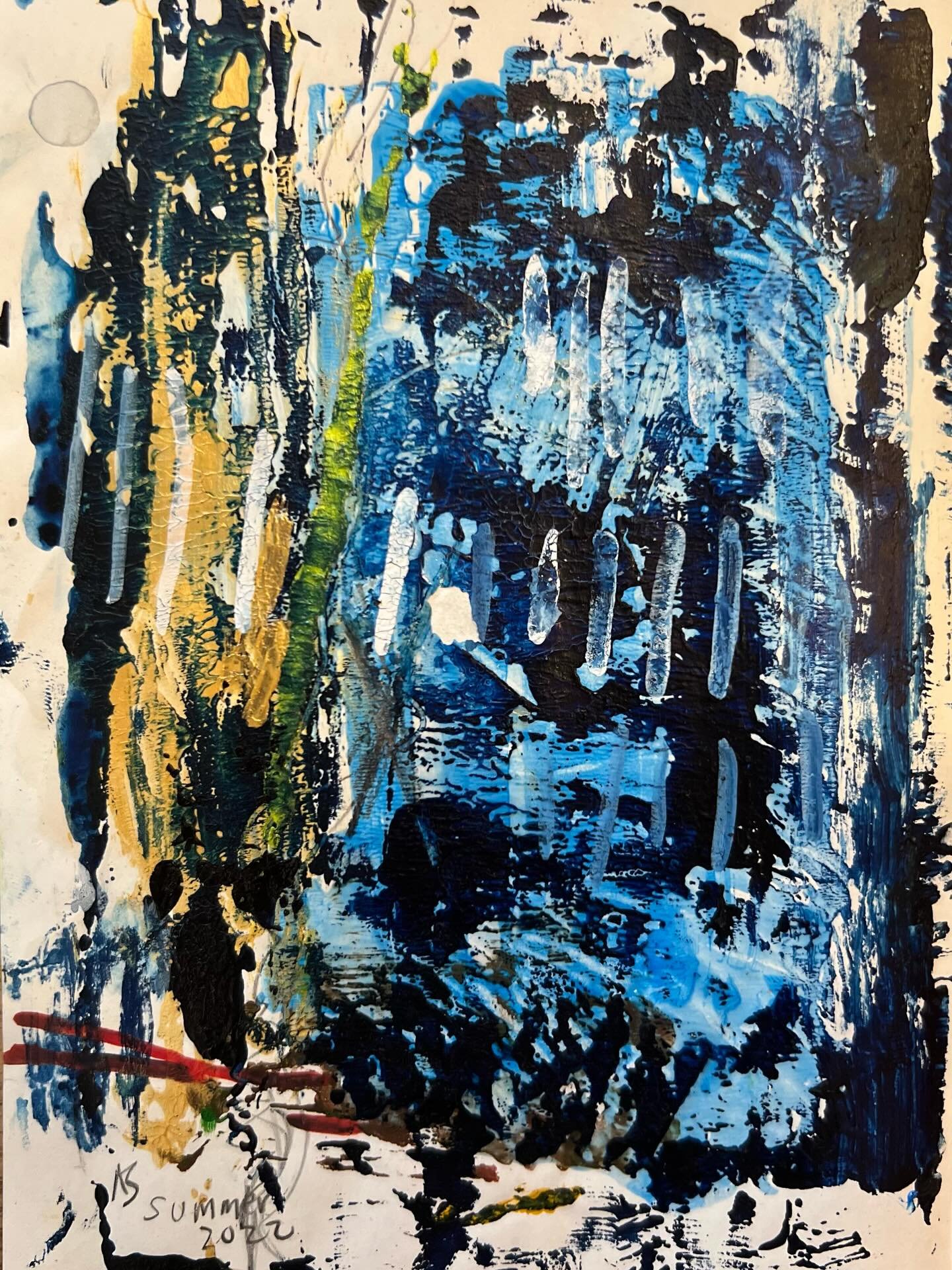 Experimenting with freeing tiny work from sketchbooks.