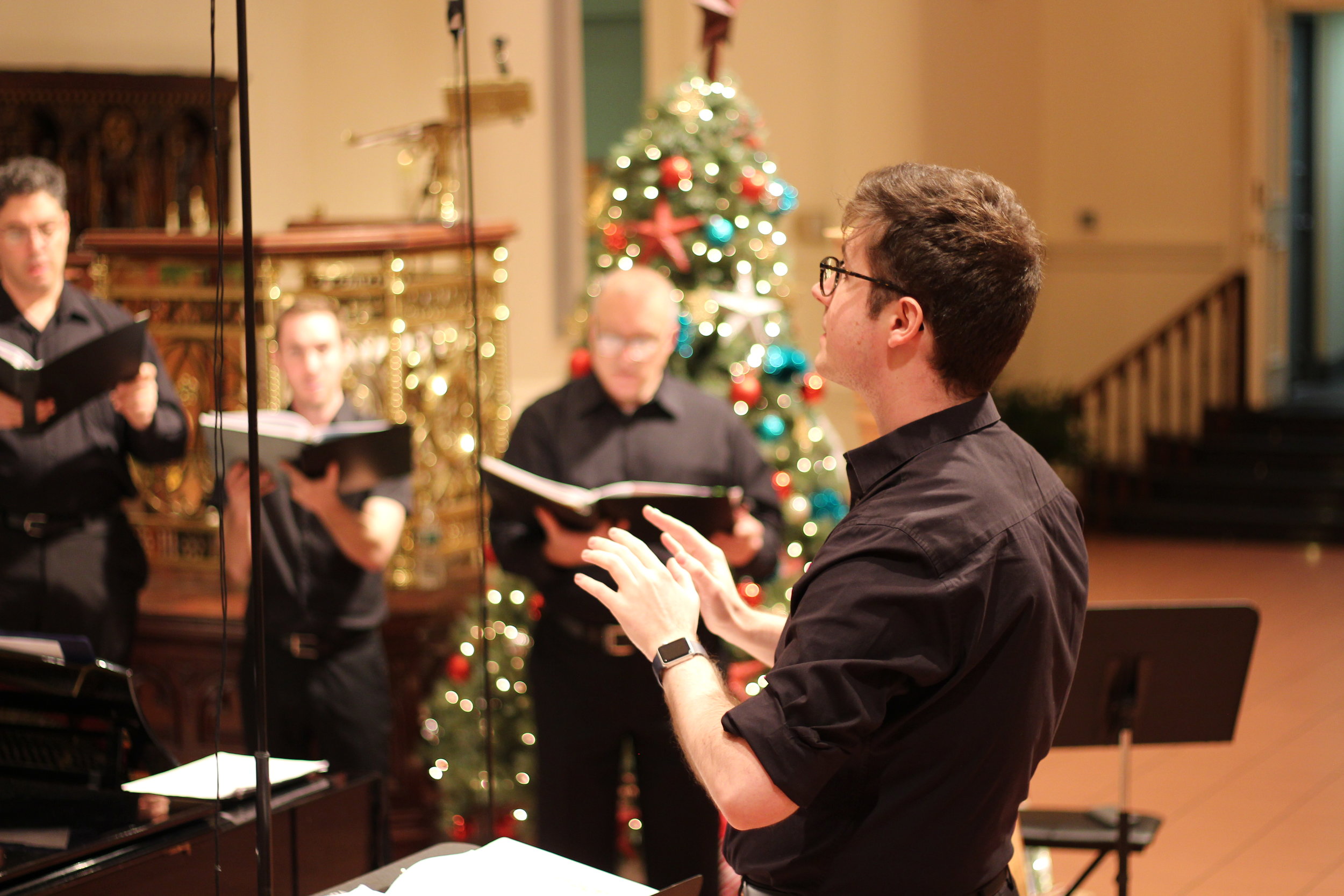  Conducting the  Empire City Men's Chorus , 12.17  Photo: Michael Squitieri 