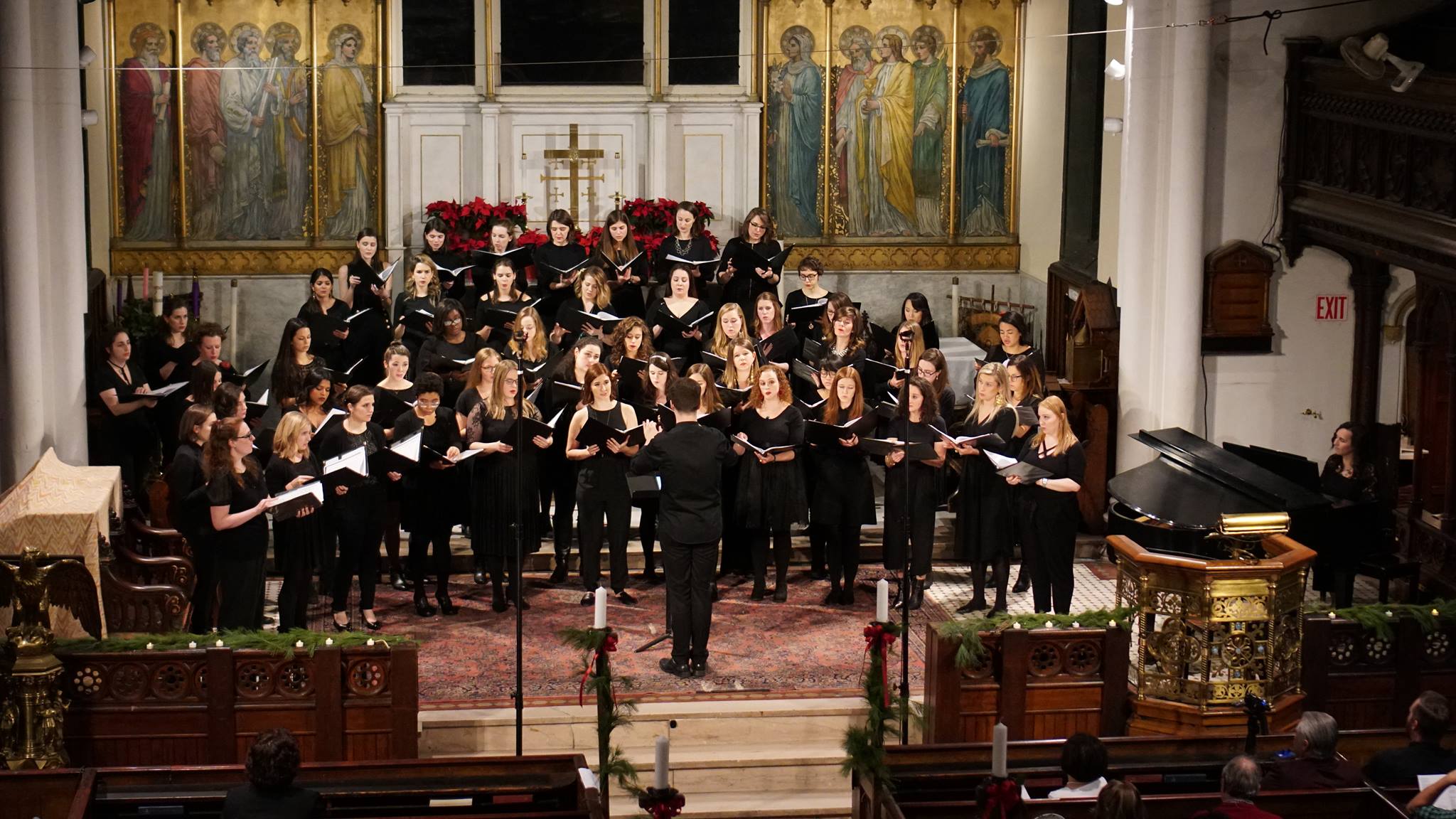  Conducting the Young New Yorkers’ Chorus Women’s Ensemble, 12.18  Photo - Carlos Gomez 