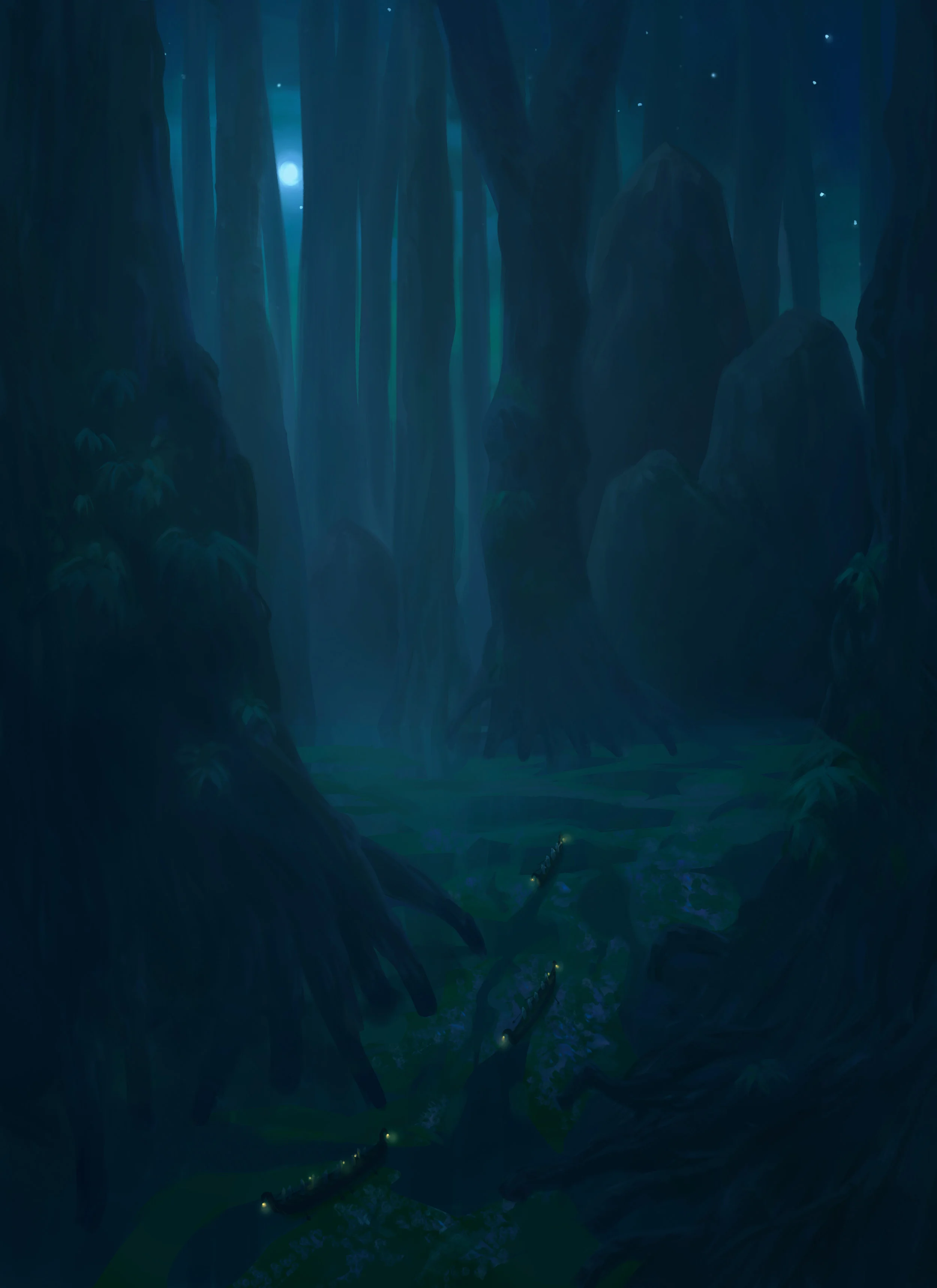 At the moonlight / Au clair de lune
