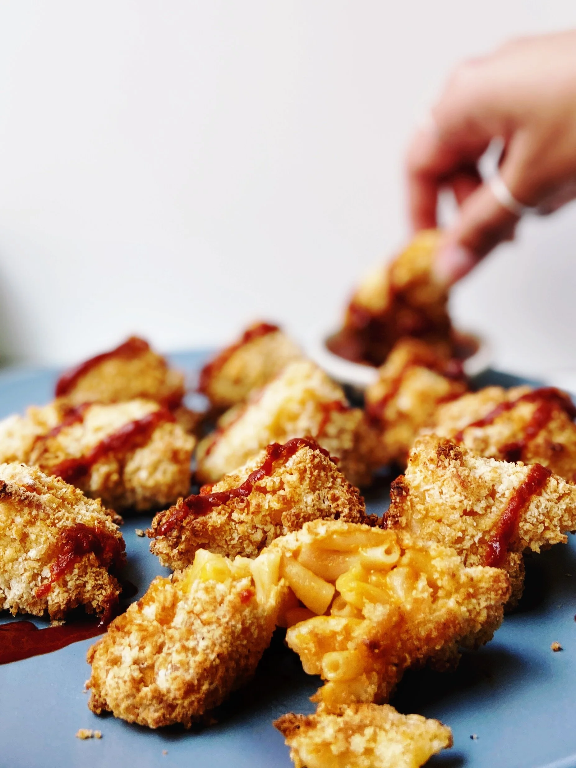 Air Fried Vegan Mac 'n Cheese Bites — The Lish Life