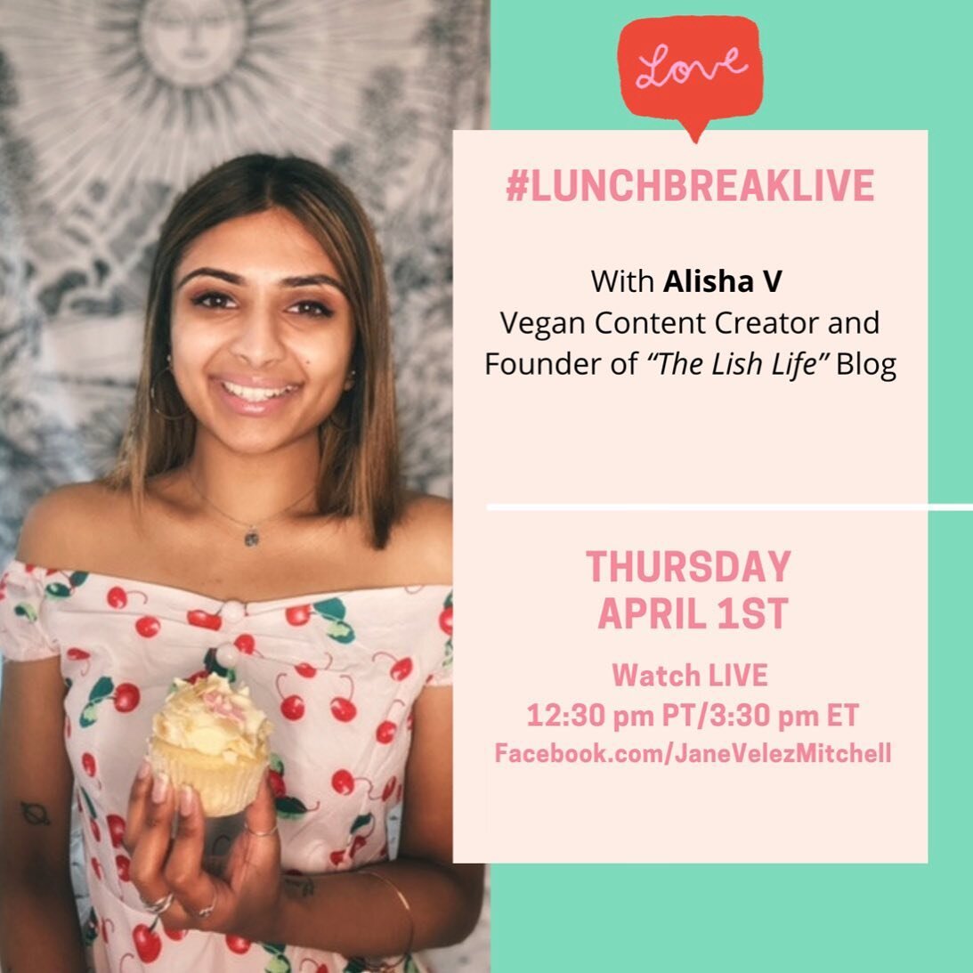 I&rsquo;m going LIVE today on @janeunchainednews for LunchBreakLIVE! Tune in to their FB livestream at 12:30 PT/3:30 ET to cook with me 👩&zwj;🍳 I&rsquo;ll be making #vegan, #glutenfree, &amp; chickpea-free air fryer pakoras. 😄 You don&rsquo;t wann