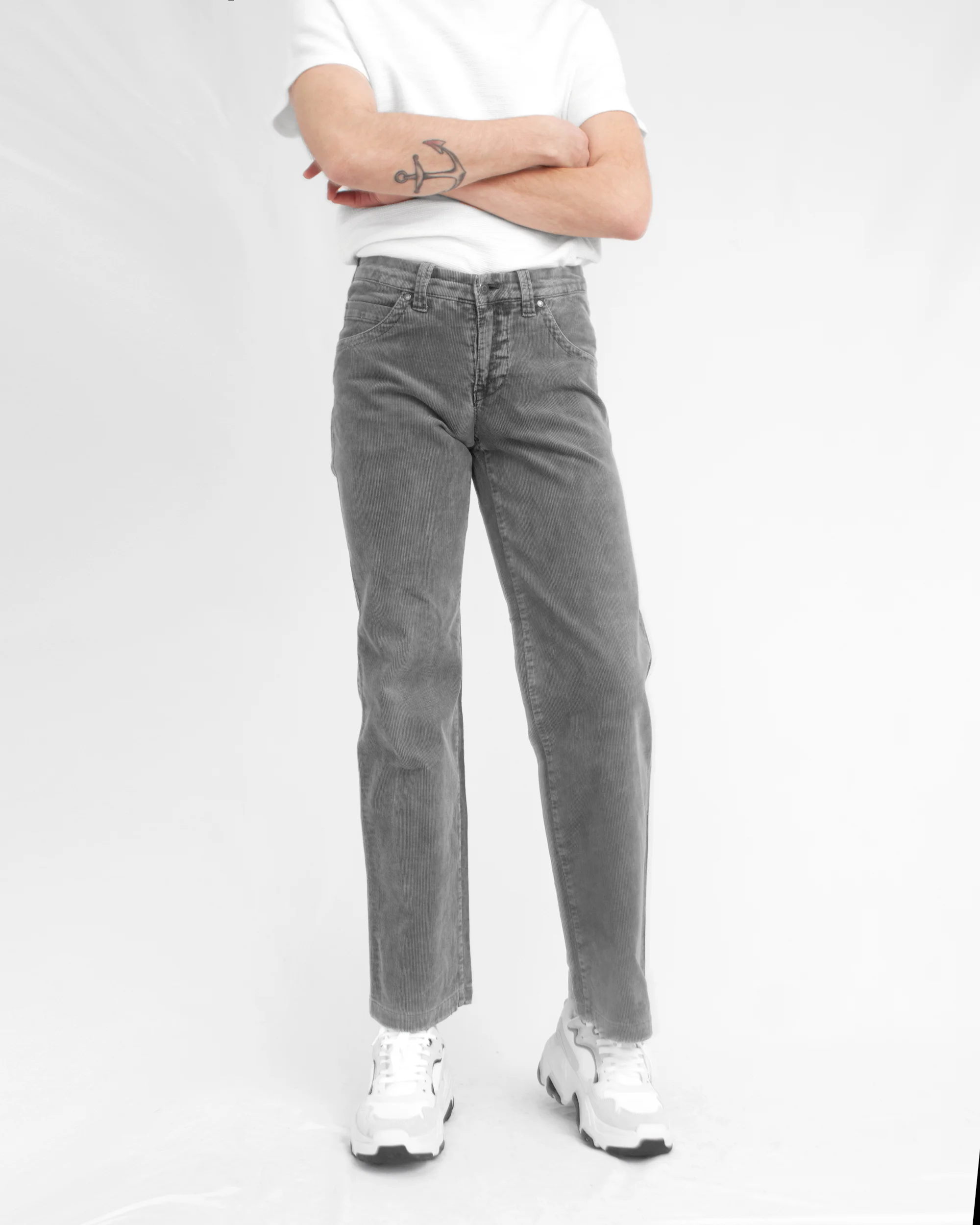 Clavin Klein CK grey Corduroy pants 2.jpg