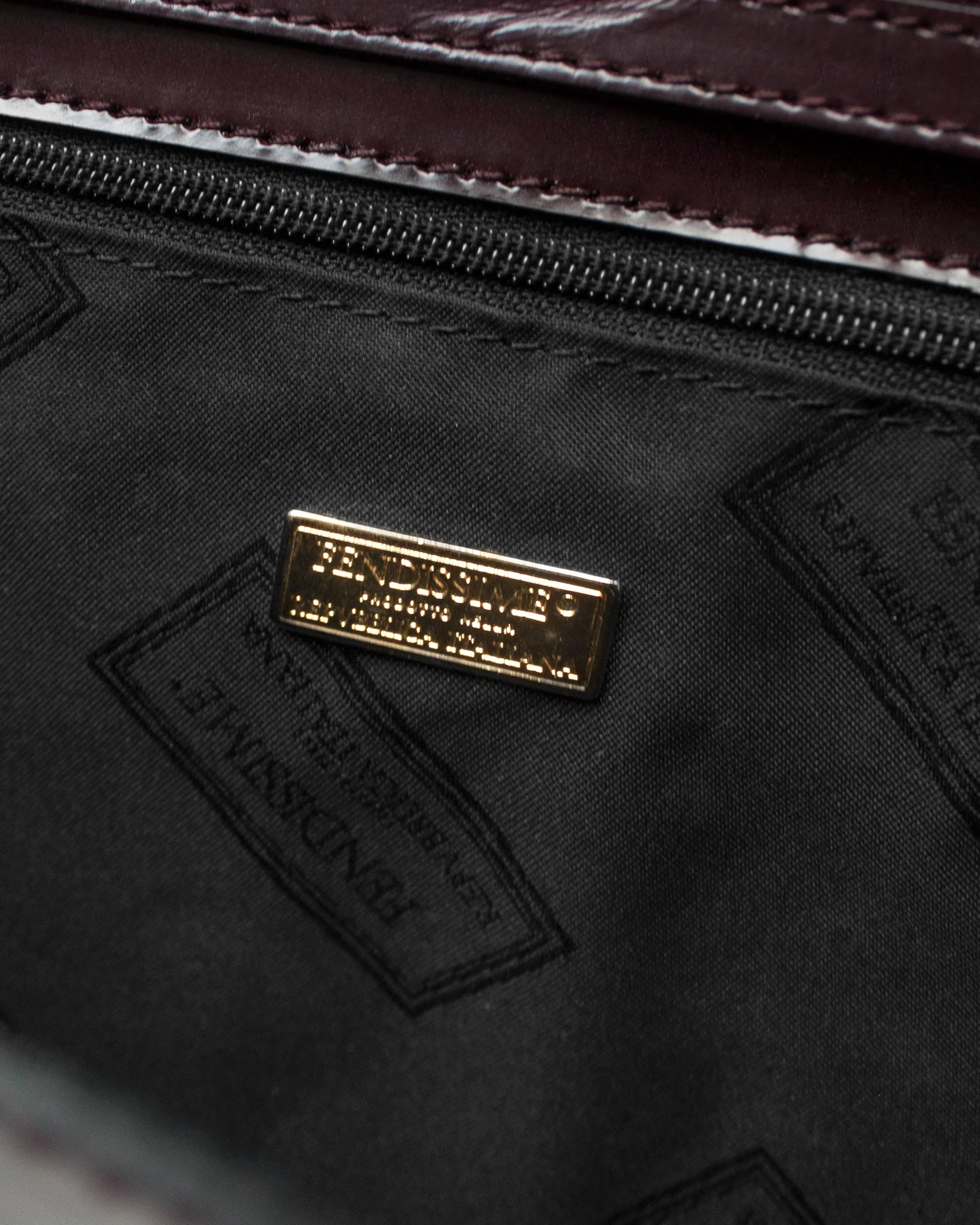 Fendi Fendissime Dark Red Shiny Shoulder Bag 4.jpg