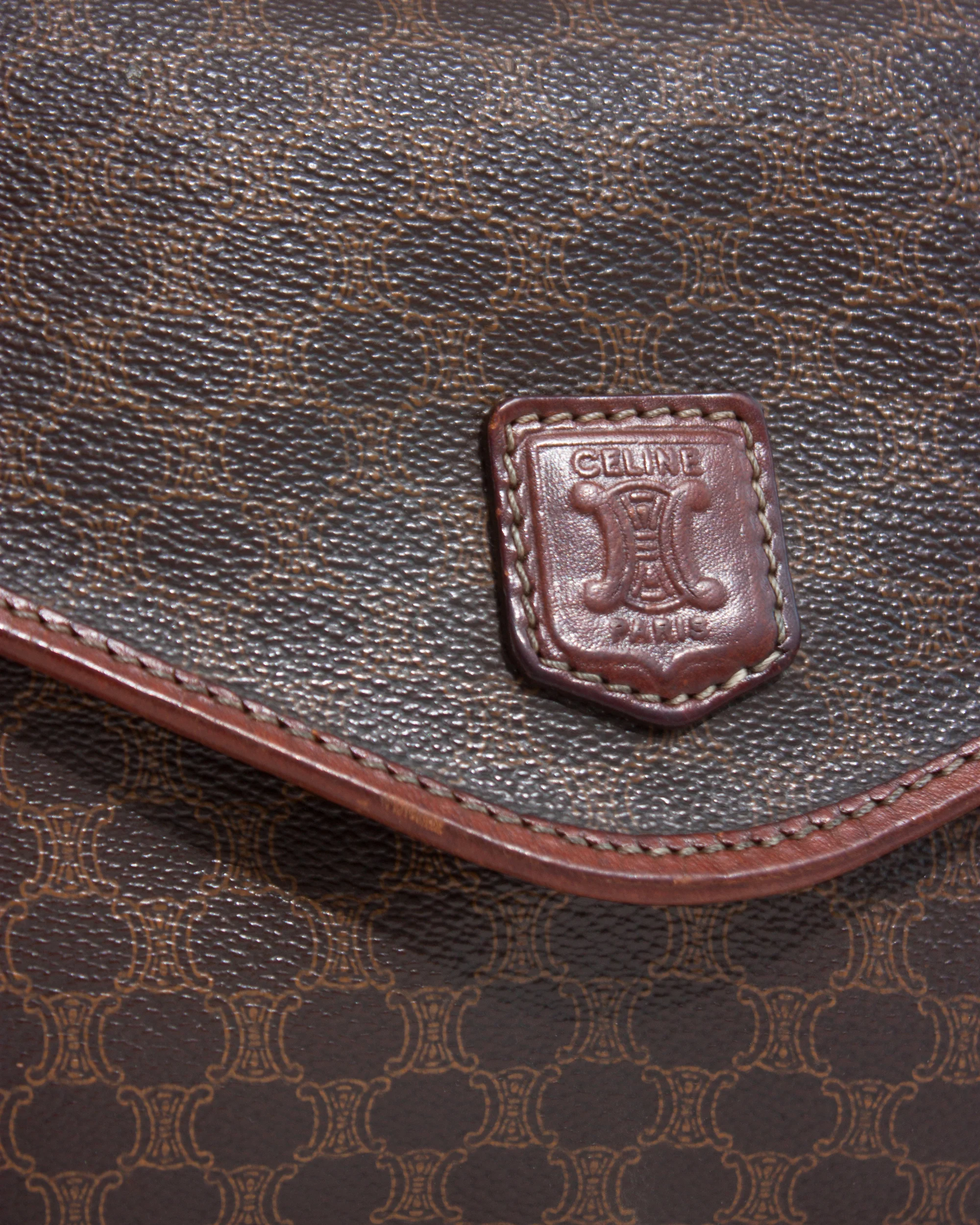 Celine monogram vintage box bag in brown leather 2.jpg
