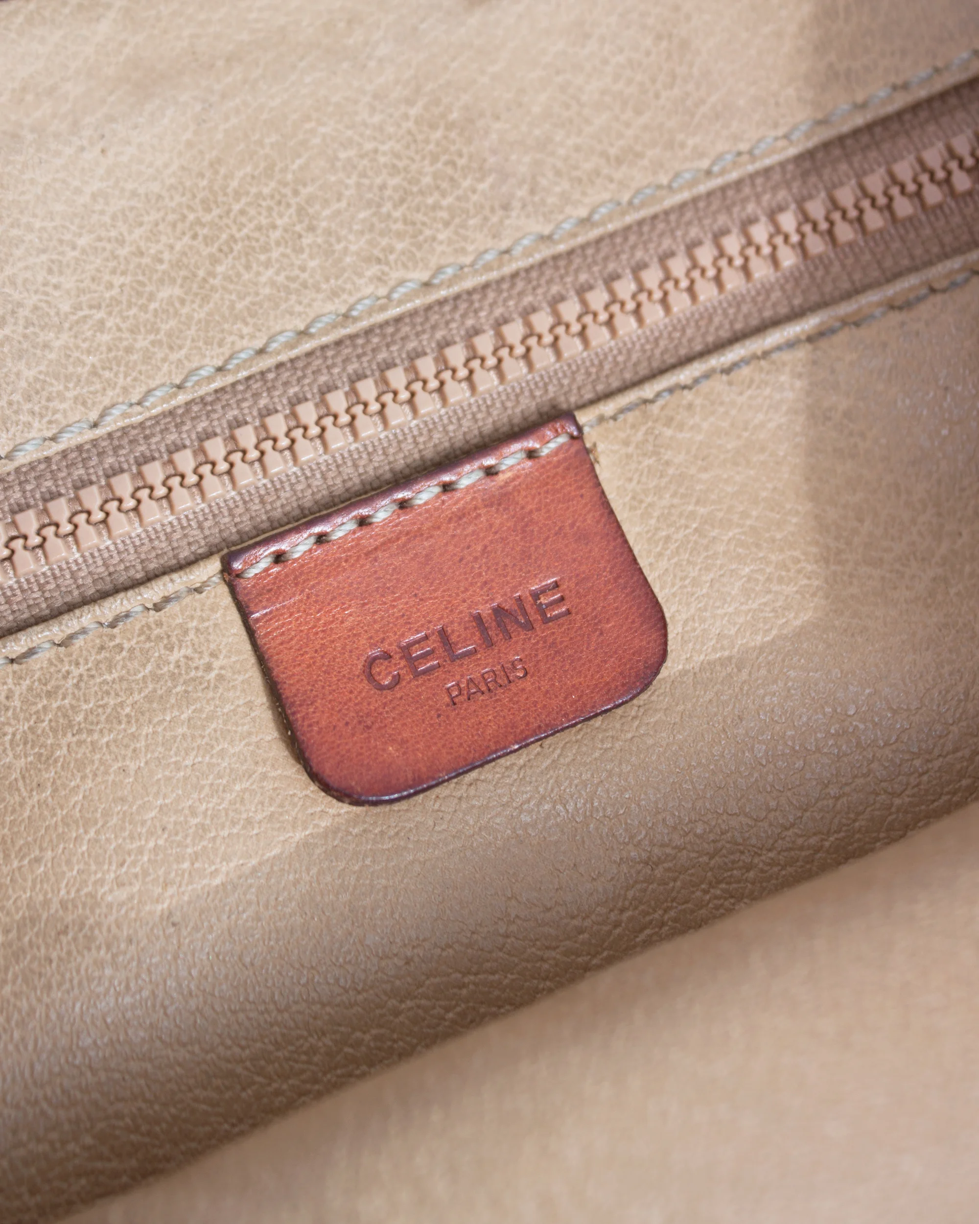 Celine monogram vintage box bag in brown leather 5.jpg