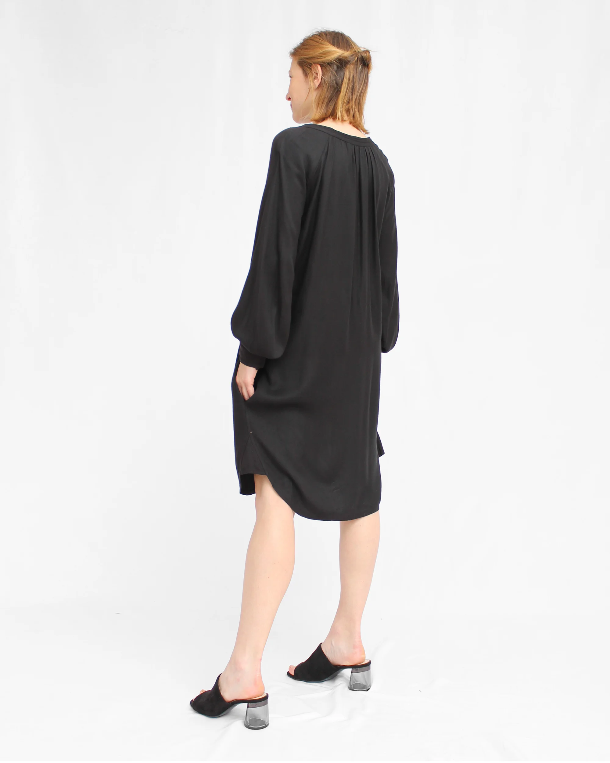 Isabel Marant Vintage Oversized Black Shirt Dress 3.jpg