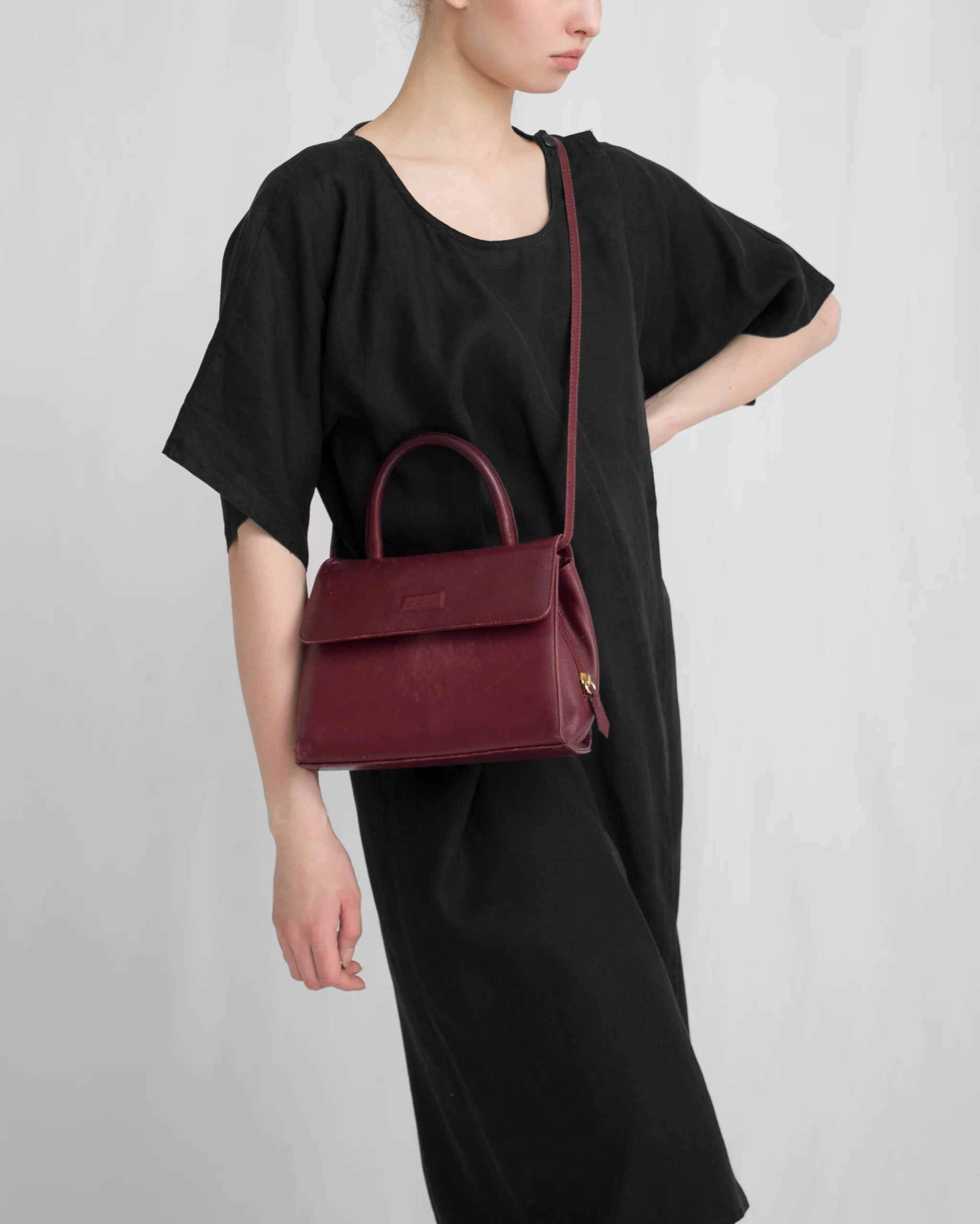 Max Mara Black oversized Linen Dress 4.jpg
