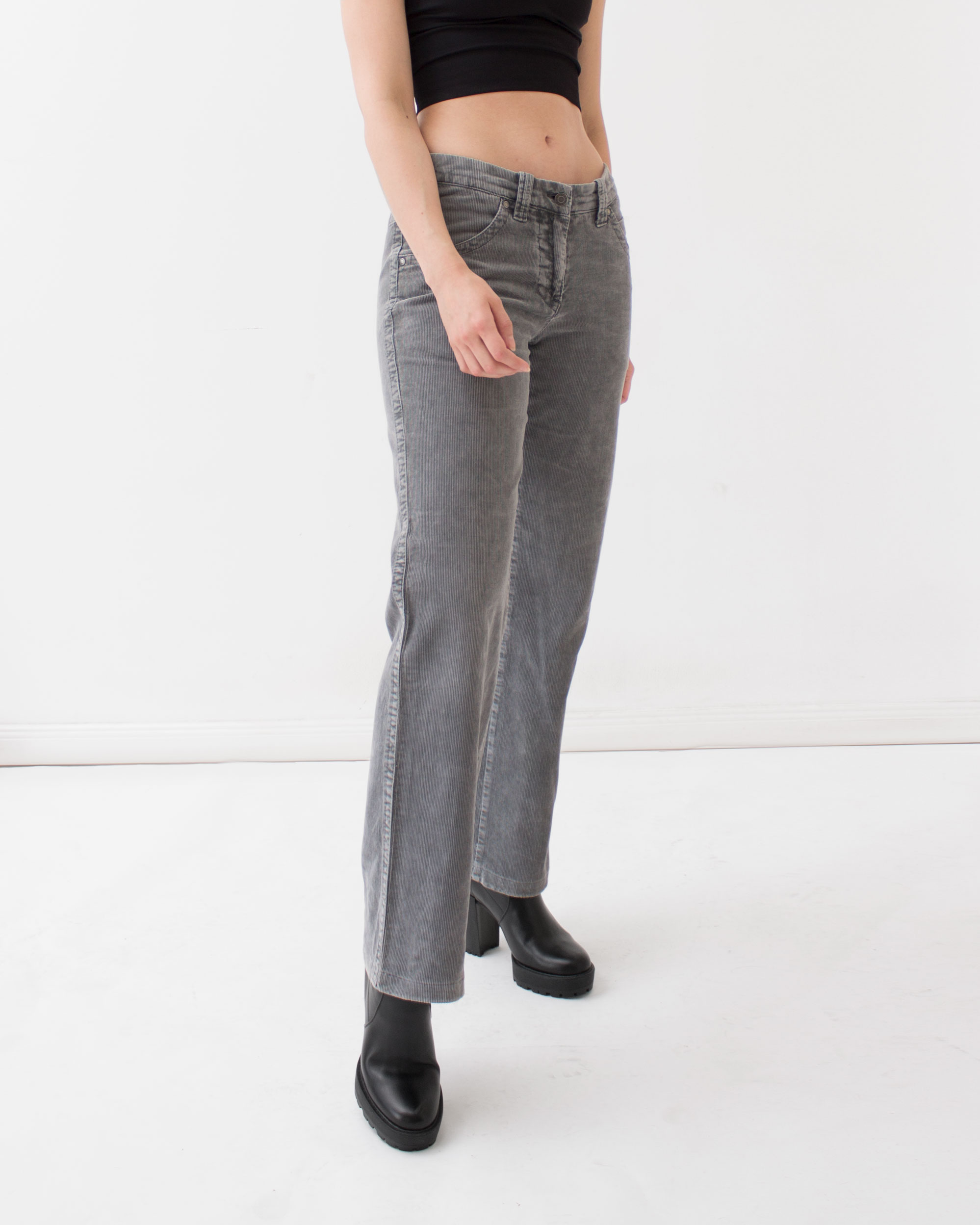 Calvin Klein Grey Corduroy Pants 1.jpg