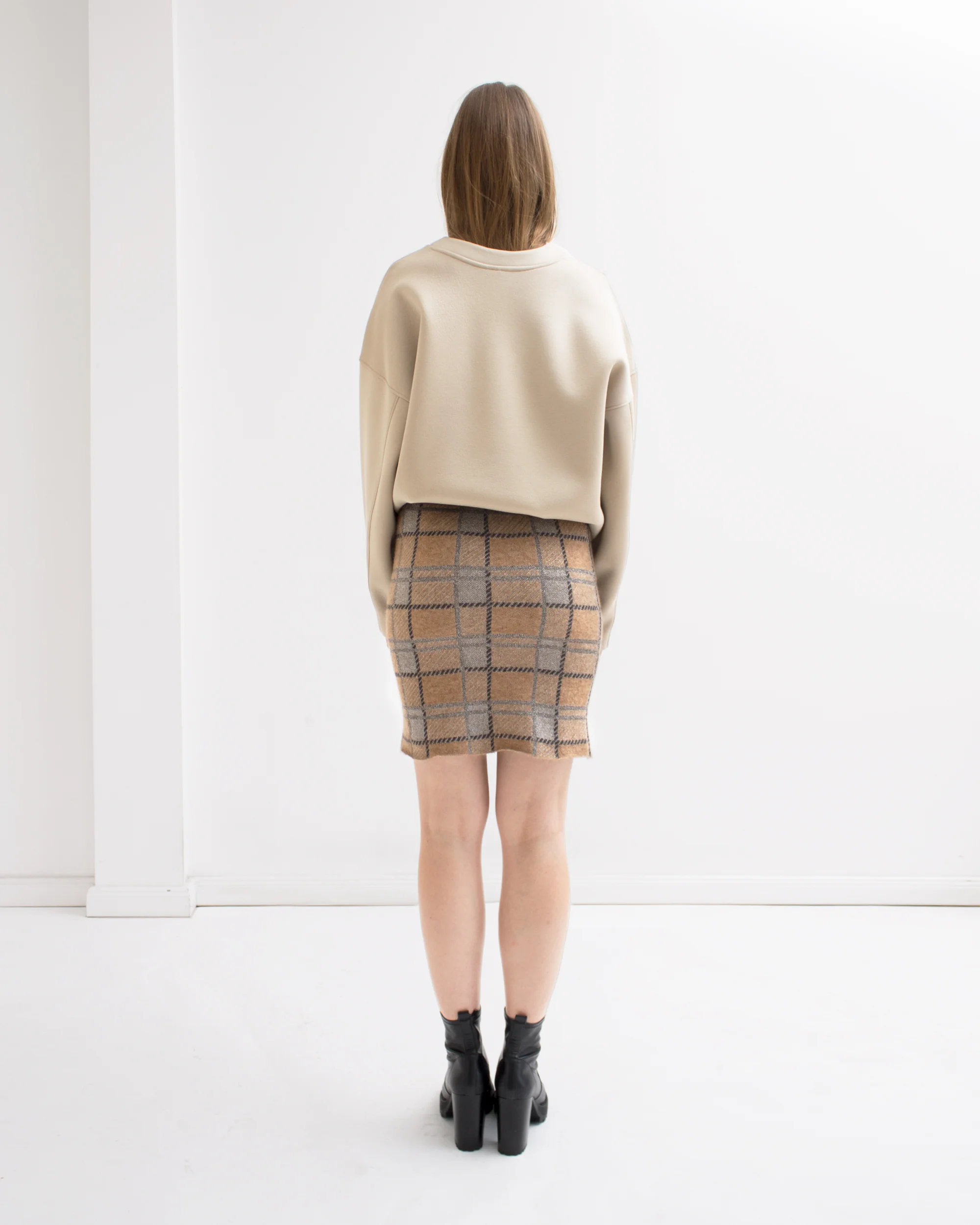 Marni Stretch Knitted Wool tartan Skirt 4.jpg