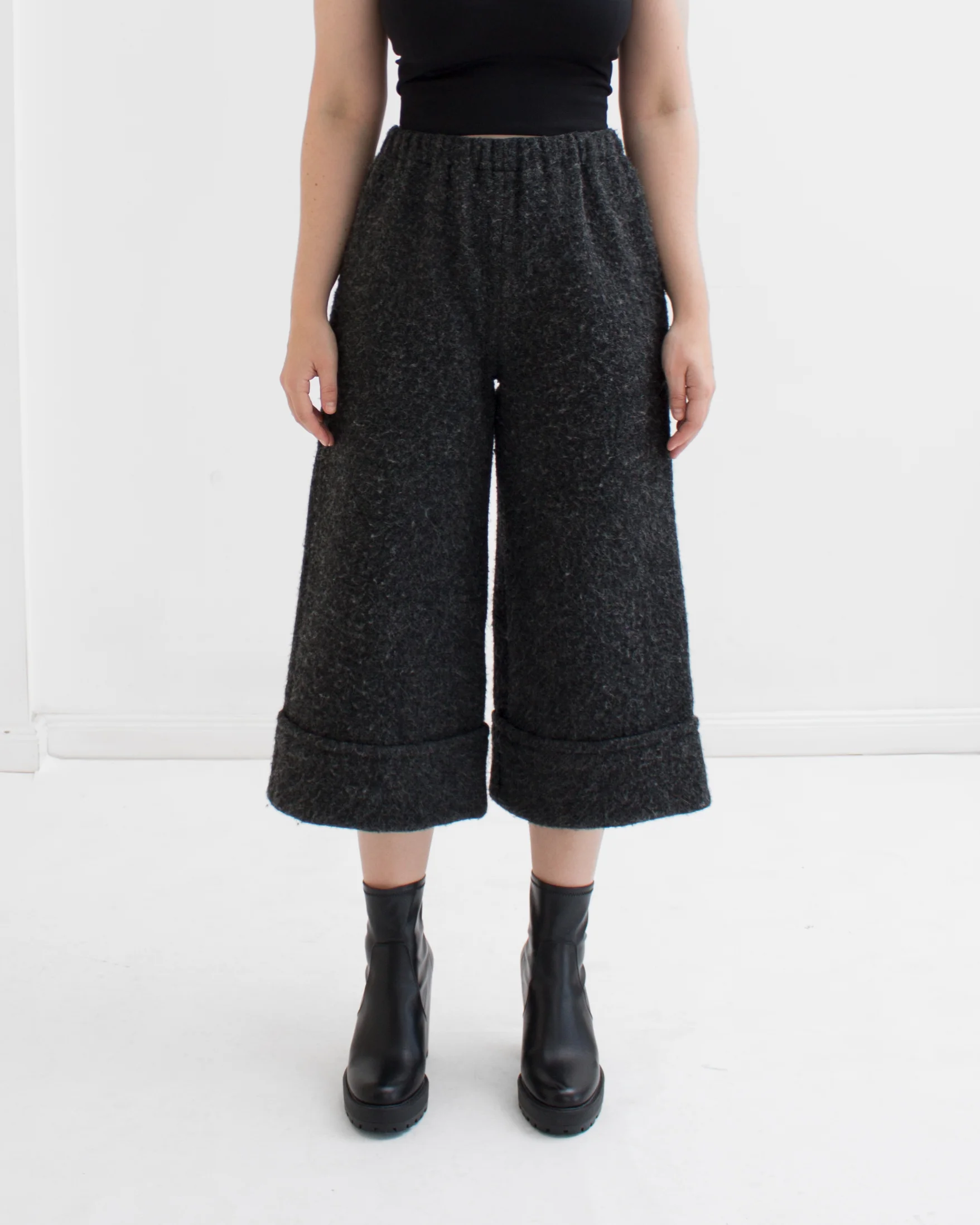 Comme Des Garcons CDG Felt neoprene pants 4.jpg