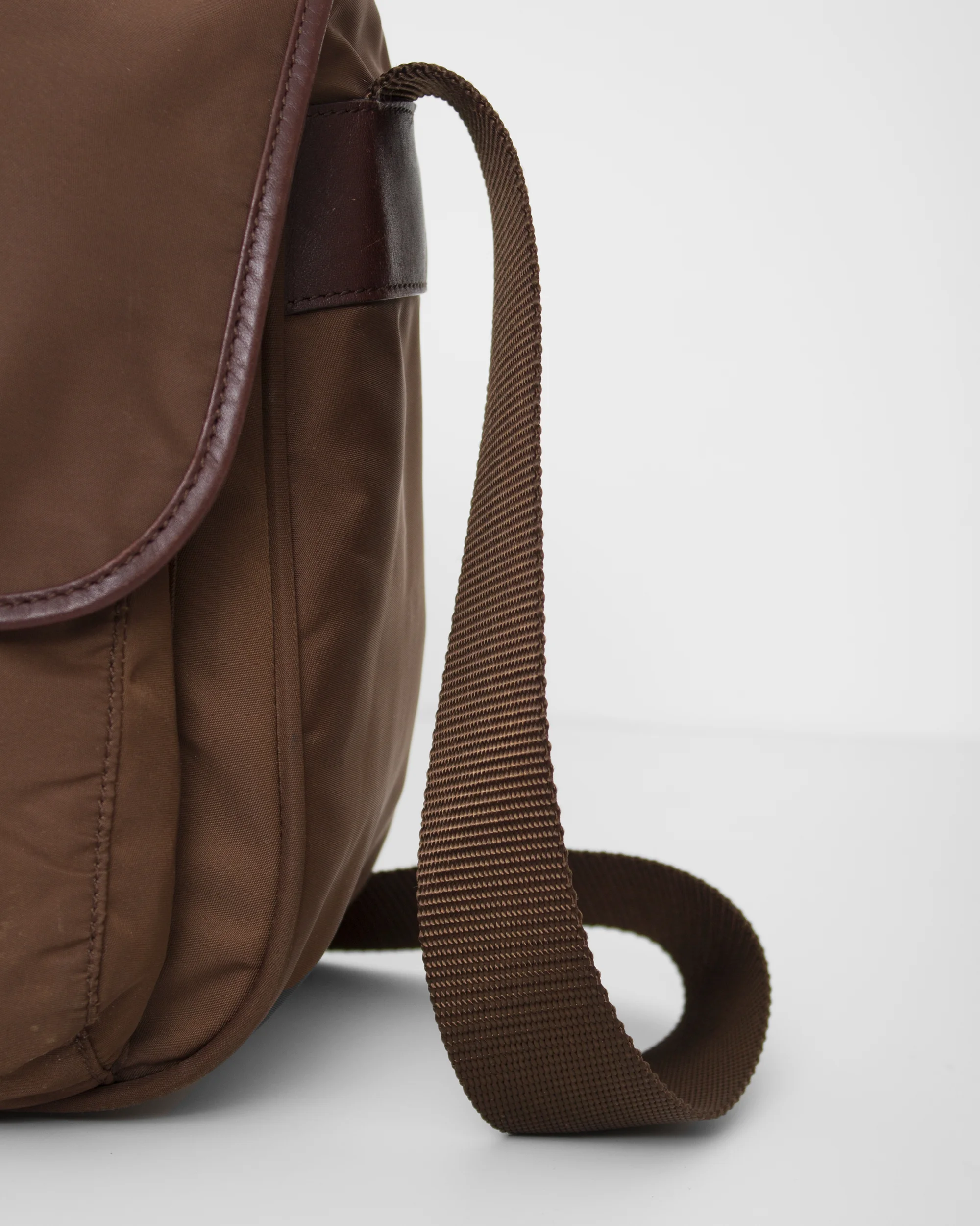 Prada Nylon Messanger bag cross body brown second hand 4.jpg