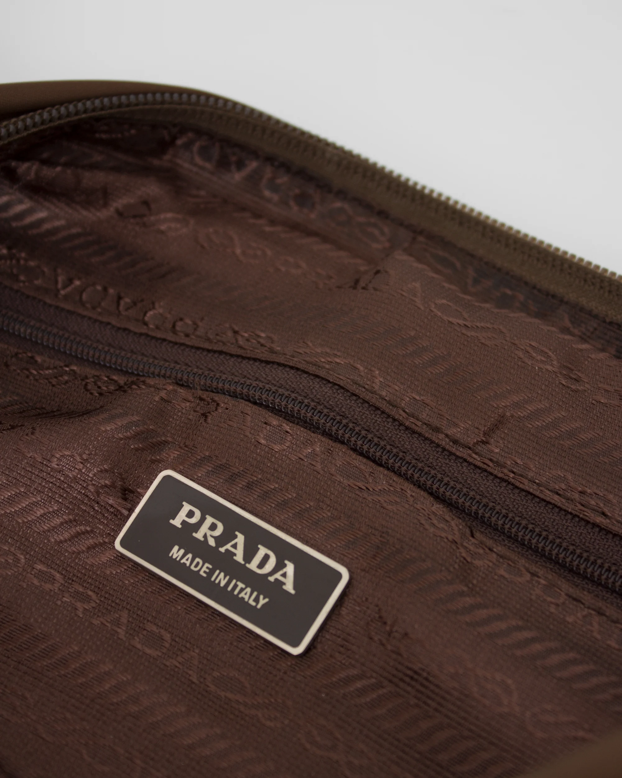 Prada Nylon Messanger bag cross body brown second hand 7.jpg