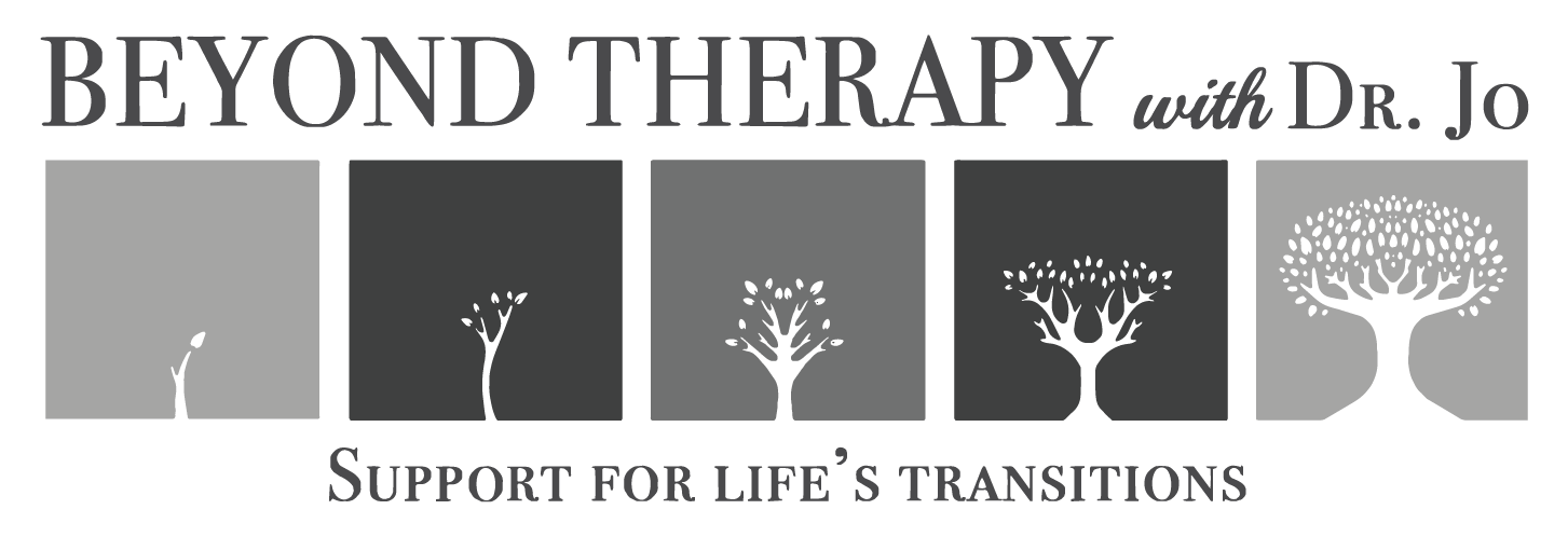 Logo Design (Grayscale) for Beyond Therapy with Dr. Jo