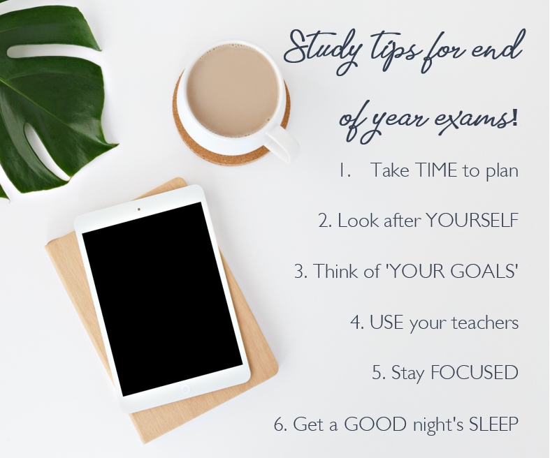 Study Tips for the Exam Period