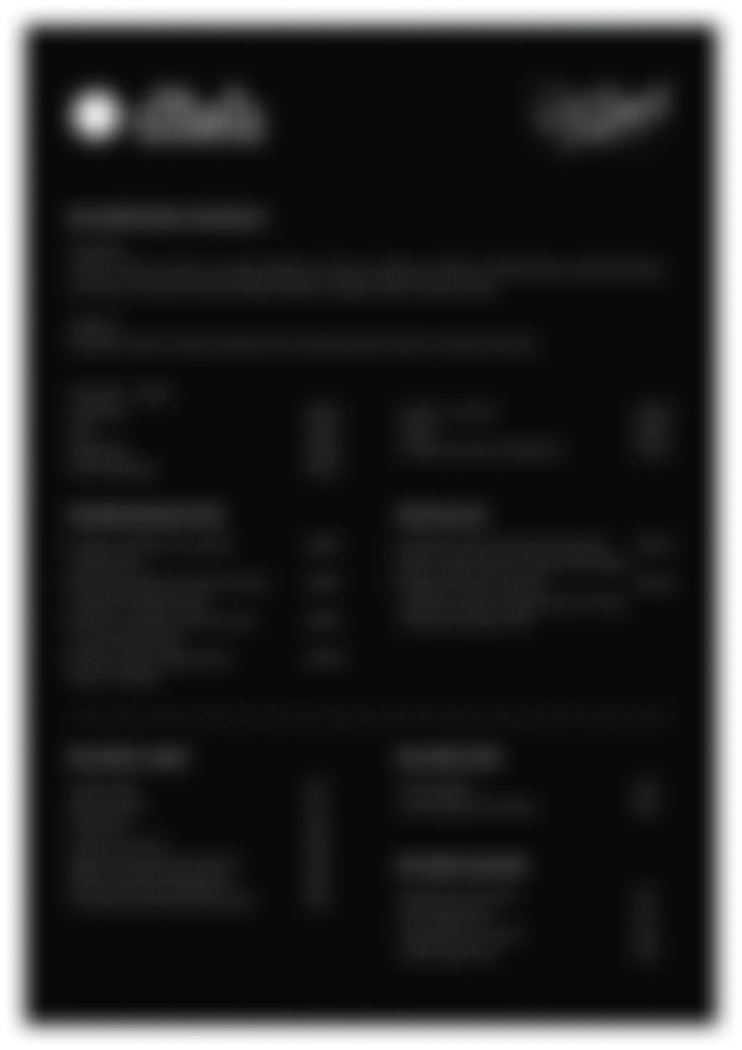 Menu — dish