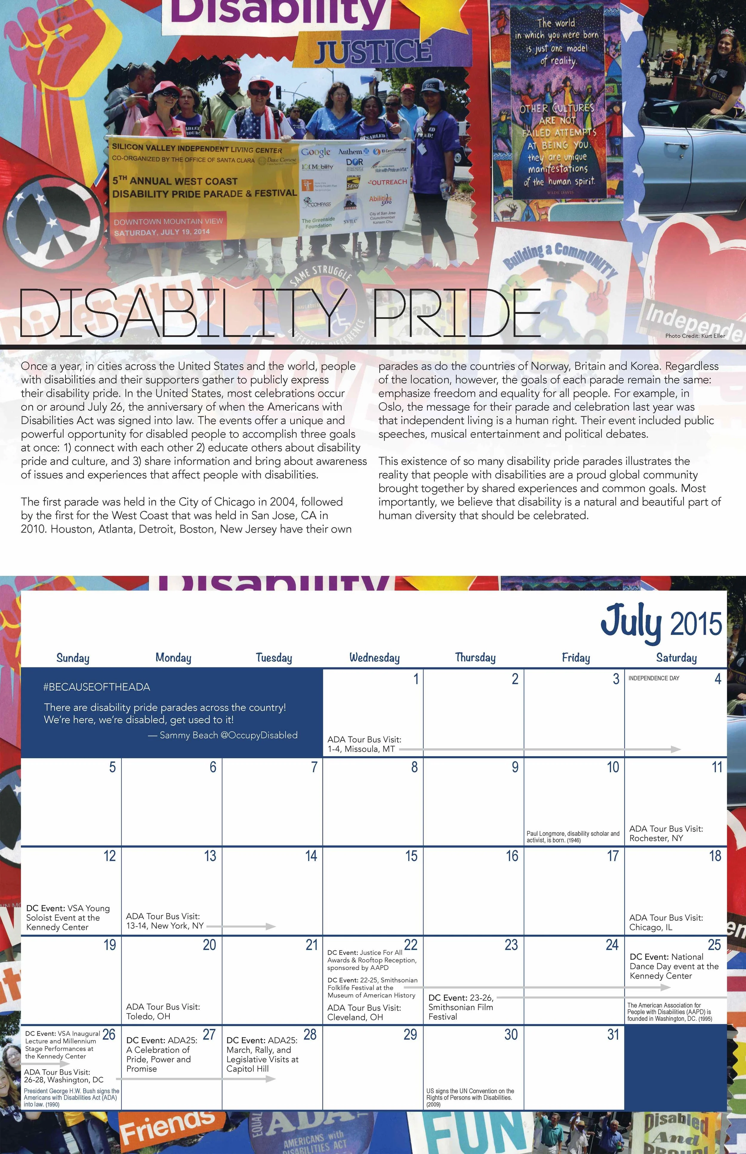 SVILC 2015 Calendar July spread