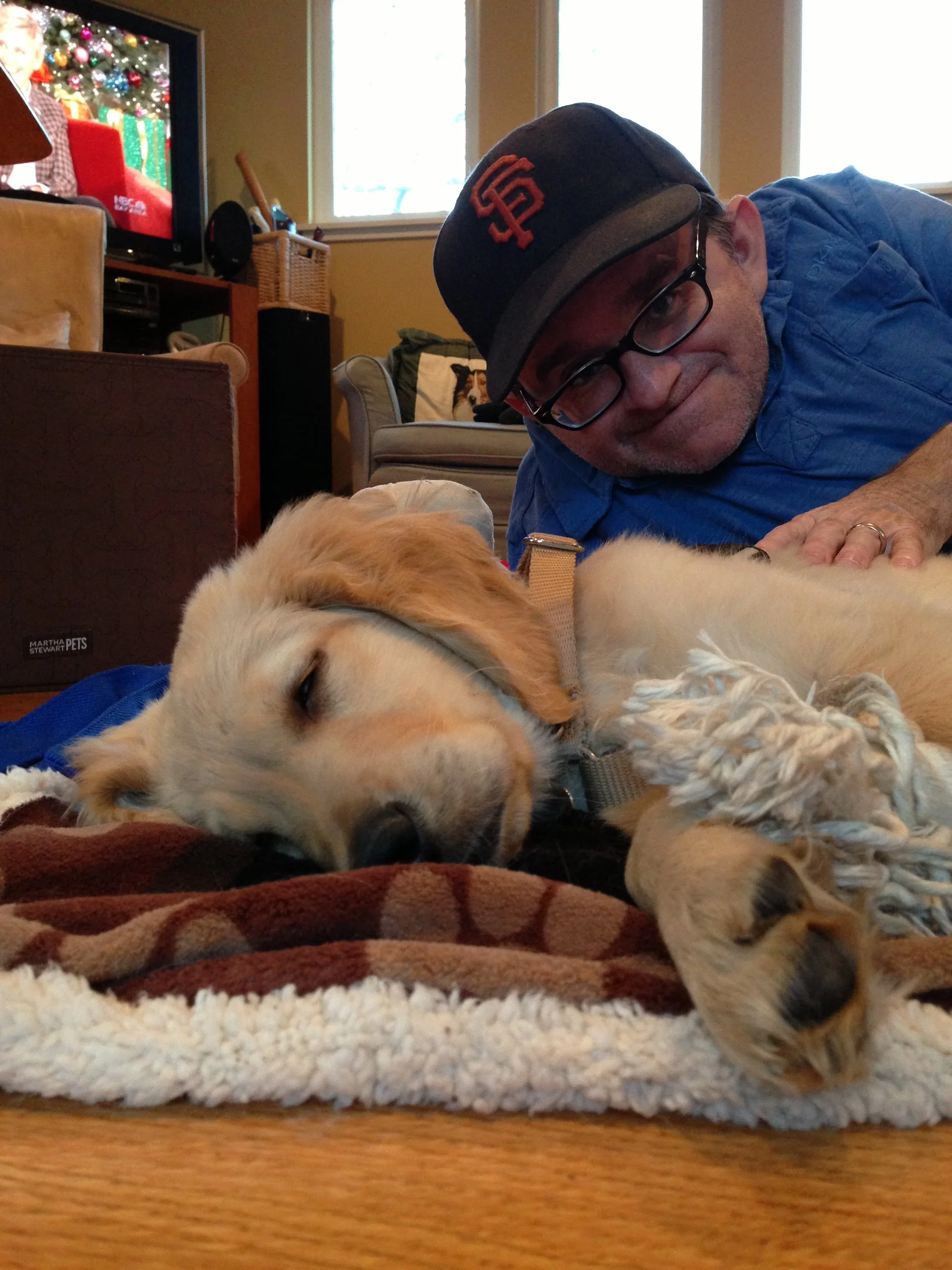 Drew and Alton as a puppy