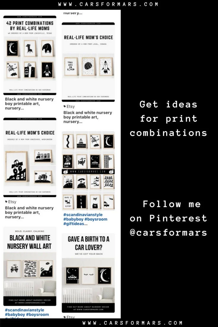 car prints for nursery